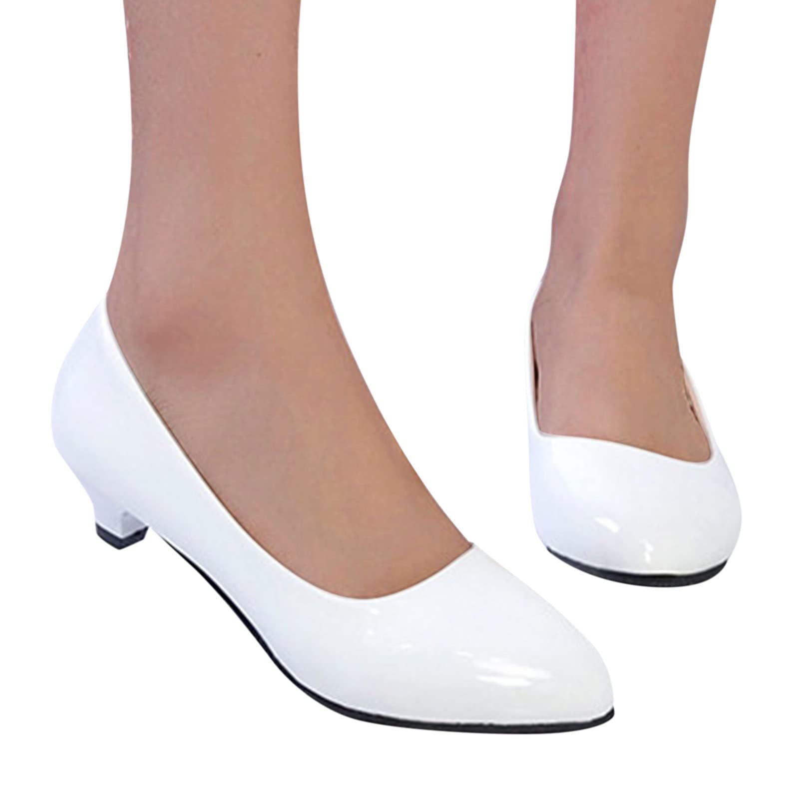 AMDBEL Women's Black Patent Leather Pointed Toe Stiletto Heels - Comfortable Slip-On Dress Pumps for Wedding, Party & Special Occasions | Elegant High Heels for Women, Ladies Fashion Shoes for Birthday Celebrations & Formal Events