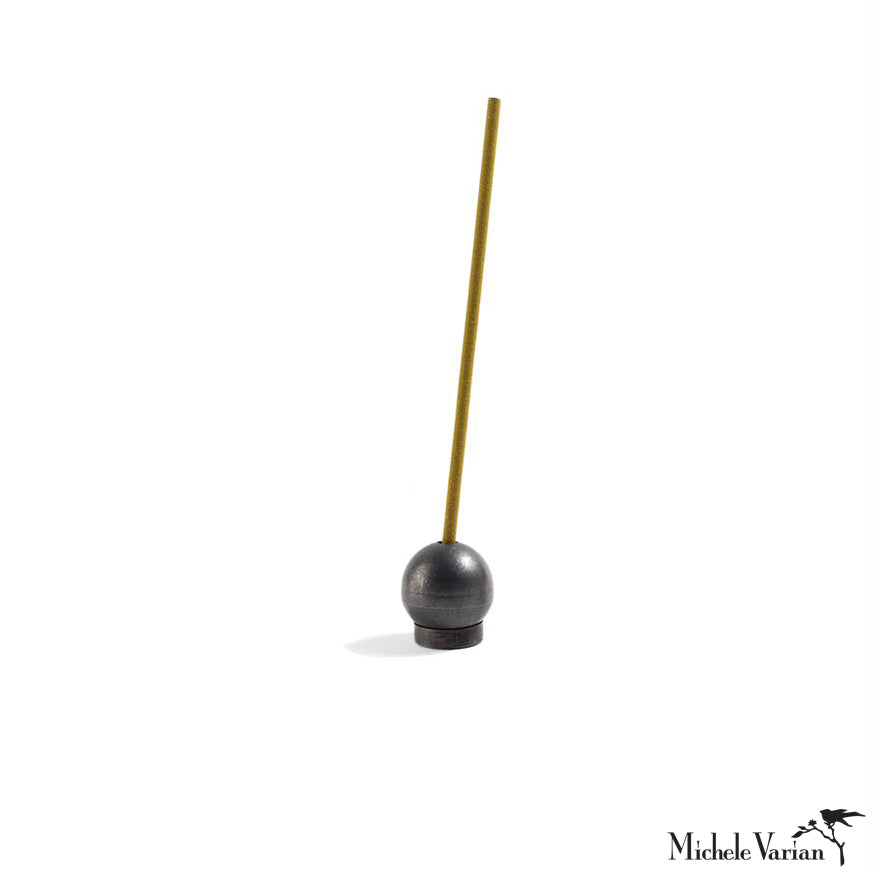 Blackened Brass Incense Holder - Elegant Aromatherapy Burner for Home, Yoga & Meditation - Perfect for Relaxation & Spiritual Practices