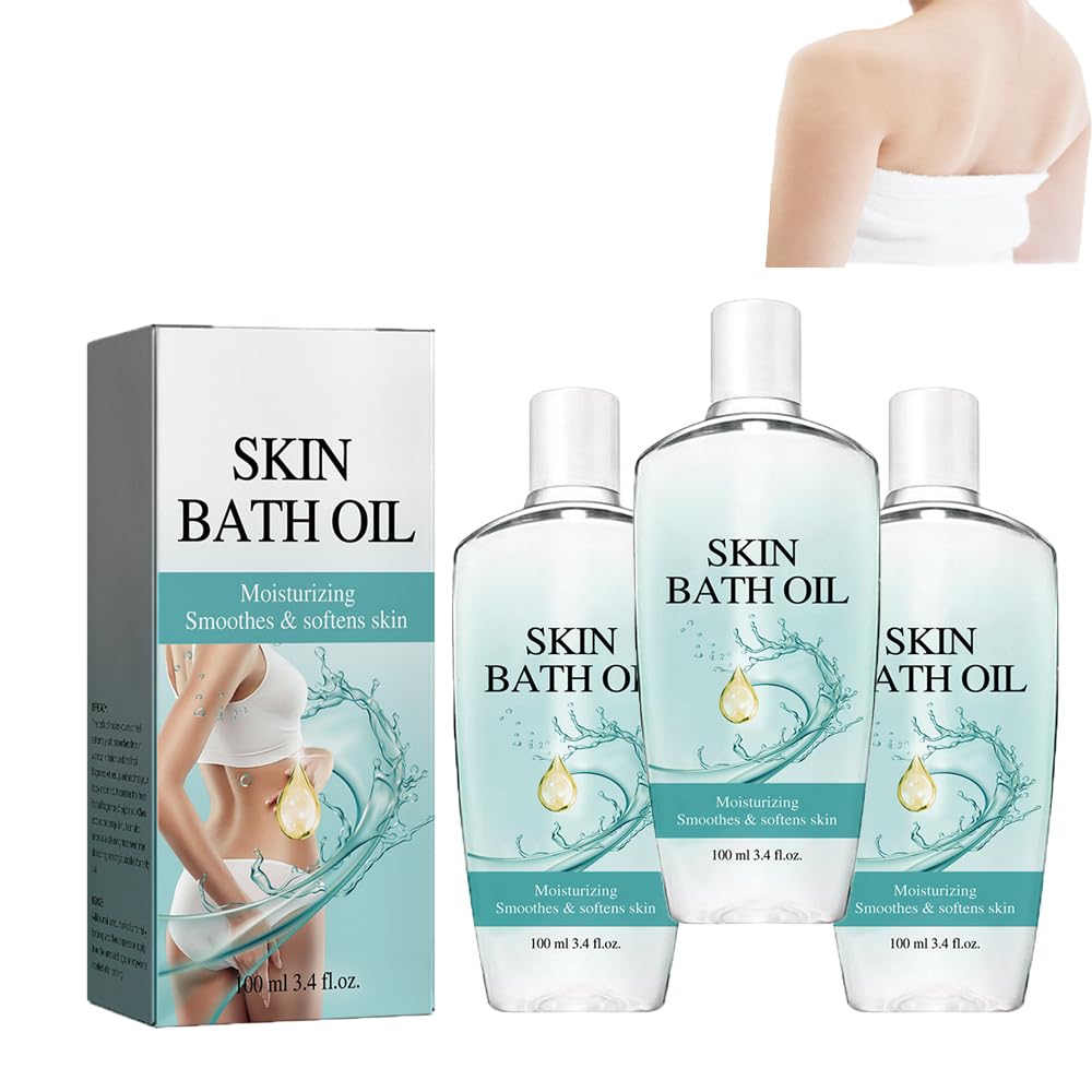 Original Skin Bath Oil for Women - 3 Pack | Moisturizing & Nourishing Body Oil for Soft, Smooth Skin | Perfect for Relaxing Baths, Spa Days & Self-Care Routines