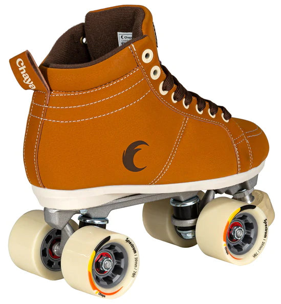 Chaya Cappuccino Roller Skates for Women & Men - Premium Outdoor & Indoor Quad Roller Skates with Comfortable Padding - Perfect for Rink, Park, Fitness & Street Skating