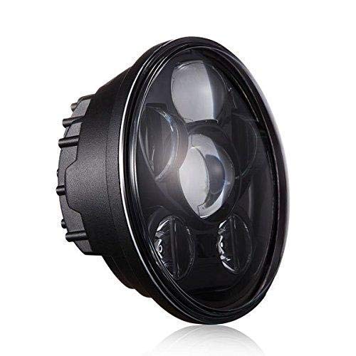 Eagle Lights Valkyrie 7 Inch LED Projection Headlight Kit for Harley Davidson 96-03 - Black Motorcycle Headlights for Night Riding & Custom Bike Upgrades