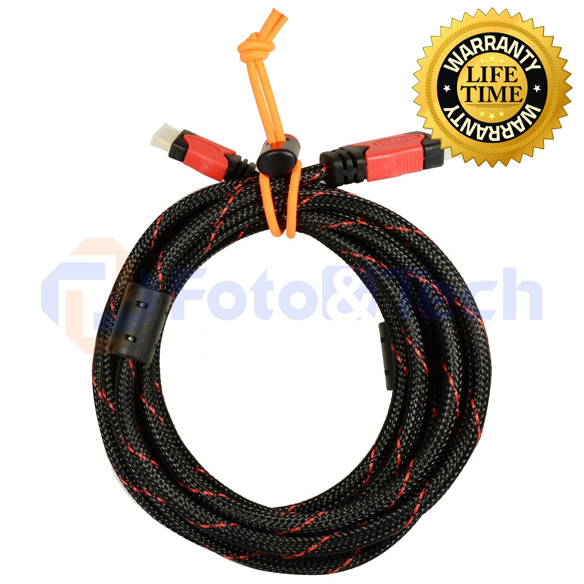 Foto&Tech 10 Feet Mini HDMI to HDMI Cable - 4K Ultra HD Compatible with Blackmagic Design UltraStudio, Canon DSLR Cameras (1D X Mark II, 5D Mark IV, 7D Mark II, 80D, T7i) - Perfect for Live Streaming, Video Recording & Studio Production