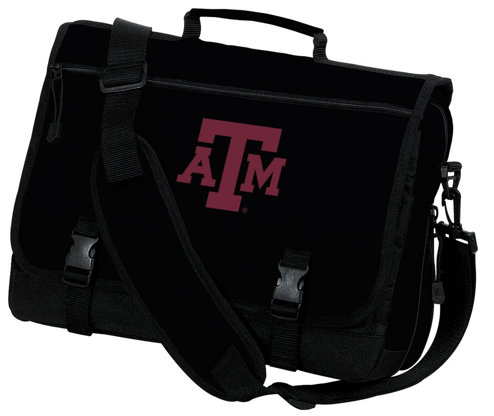 Texas A&M Aggies Logo Laptop Messenger Bag - Durable 15.6 Inch Computer Briefcase for Work, School & Travel - Official Texas A&M University Gift for Students & Fans