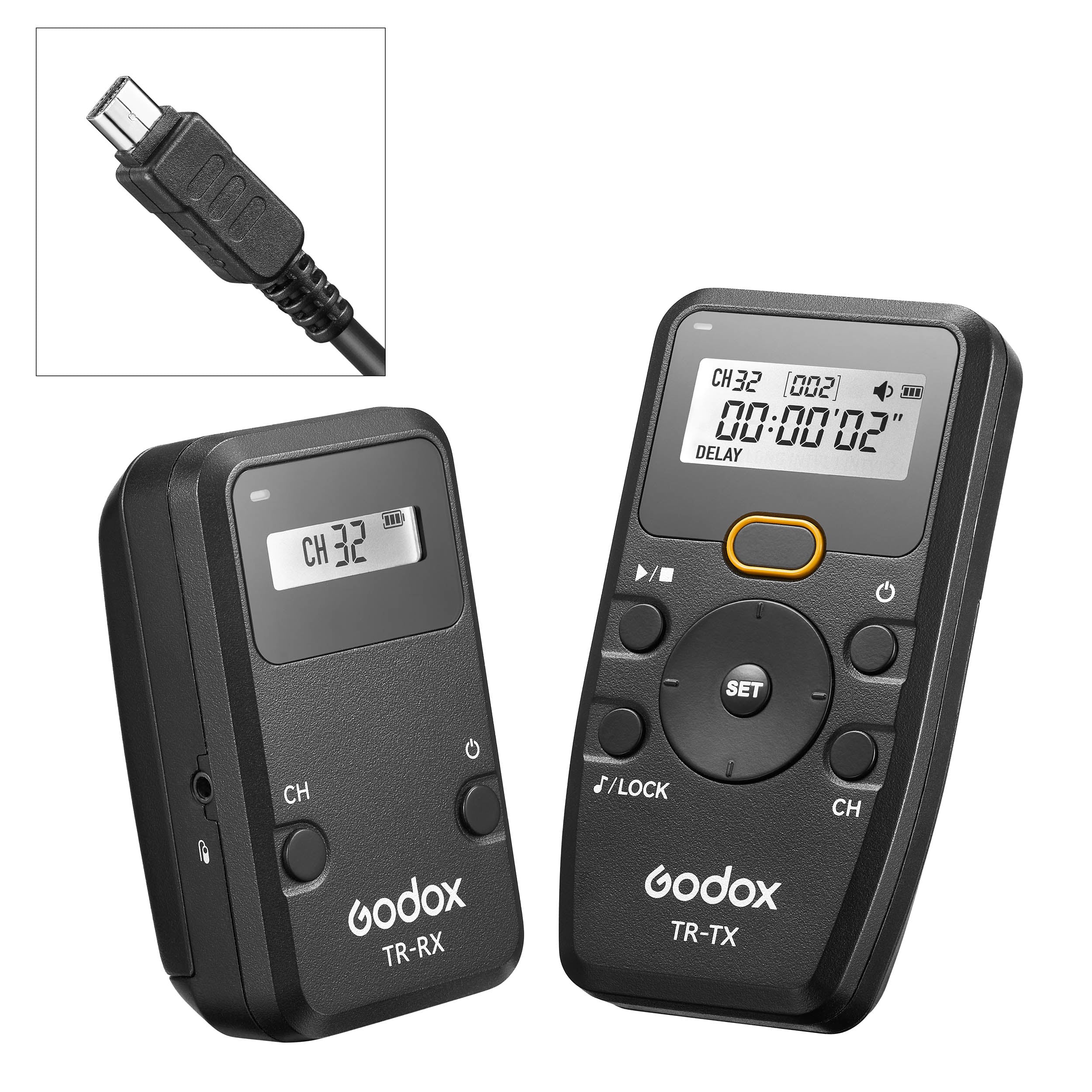 TR Series Wireless Timer Remote Shutter Release with Built-in Intervalometer for DSLR Cameras - Perfect for Time-Lapse Photography, Long Exposure & Group Shots