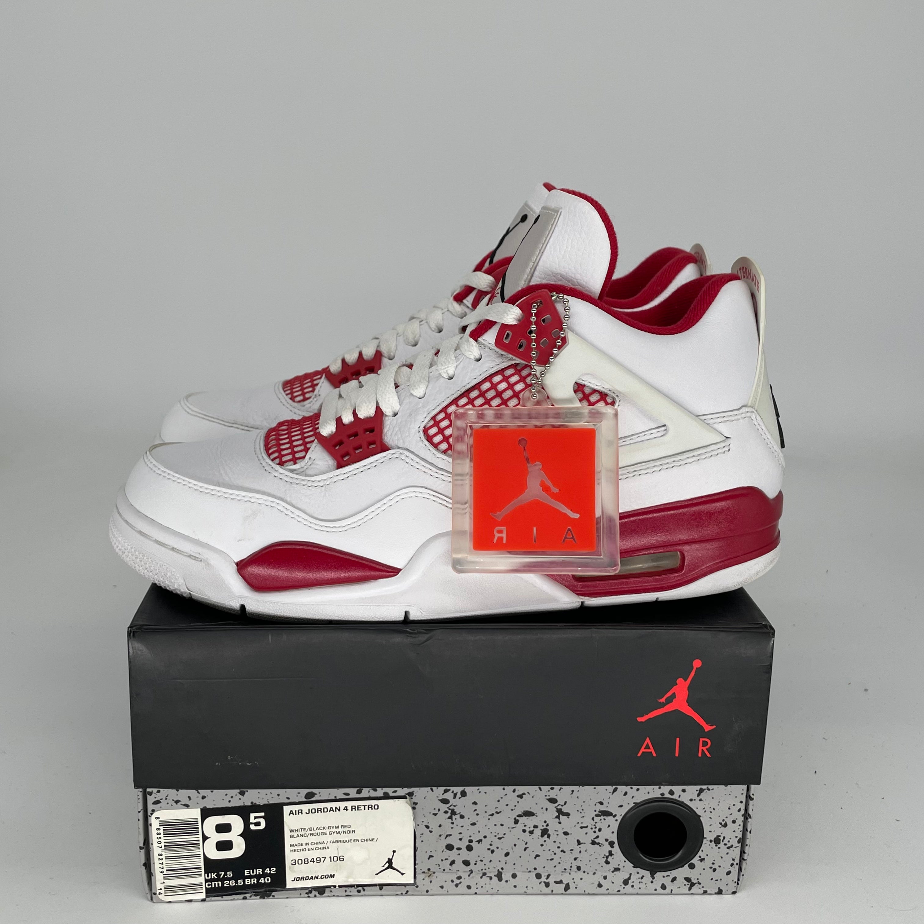 AIR JORDAN 4 ALTERNATE 89 Retro Basketball Shoes - Men's Size 8.5 (308497-106) - Authentic Sneakers for Casual Wear, Street Style & Sports Performance