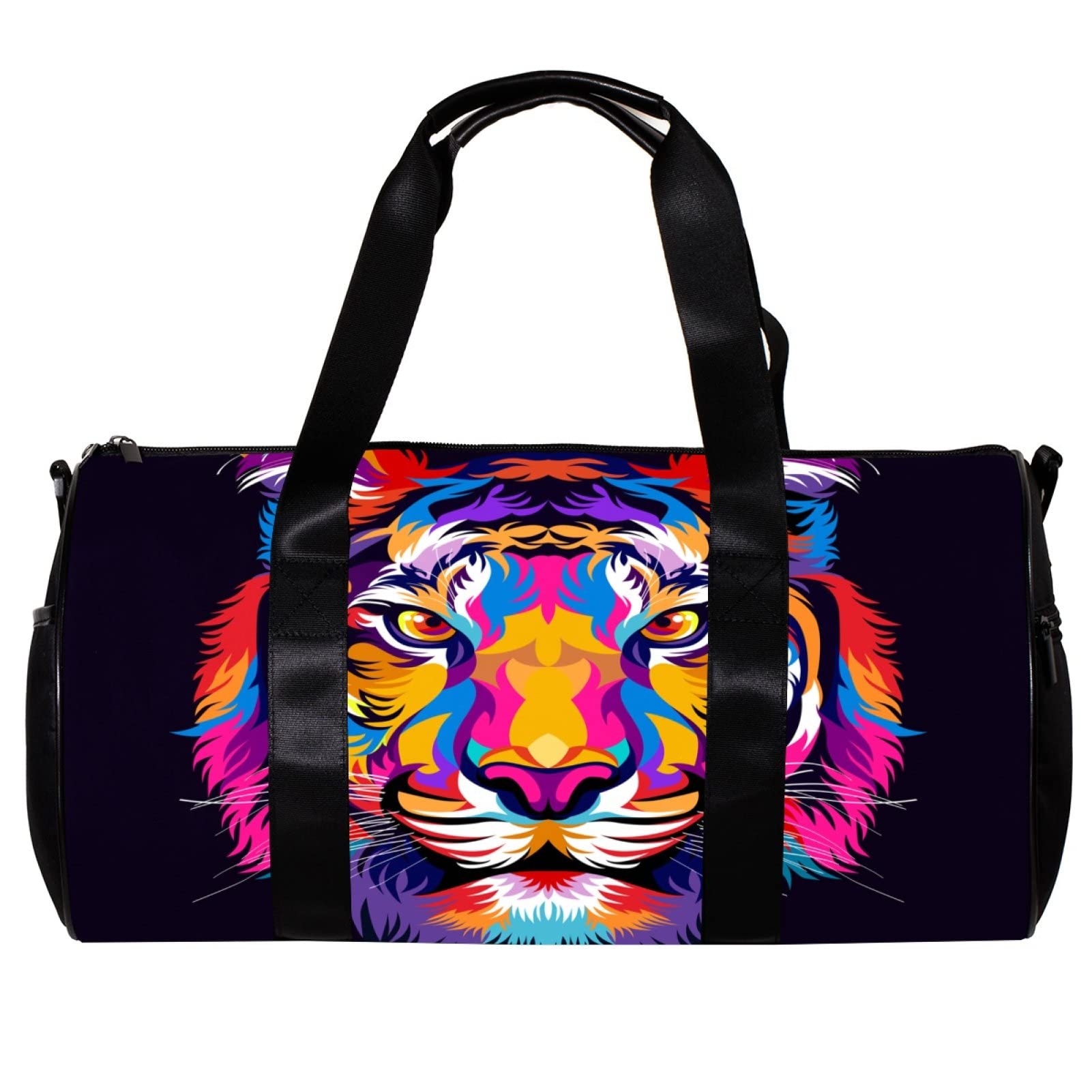 Best Travel Duffel Bag for Gym & Sports - Foldable Weekender Bag for Men & Women - Durable Tiger Print Design - Perfect for Workouts, Travel & Weekend Getaways