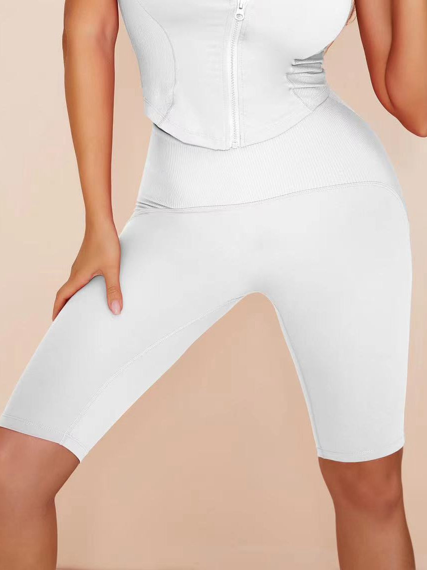 ZASUWA Women's Solid Color Zipper Fashion Tank Tops - Casual Summer Wear, Layering Essential, Gym & Street Style Outfits