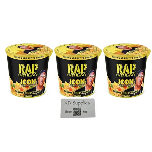 Master P Creamy Chicken Gumbo Rap Snacks Ramen Noodles - Pack of 3 | Authentic Hip-Hop Inspired Instant Noodles for Quick Meals, Late Night Snacks & College Dorm Life