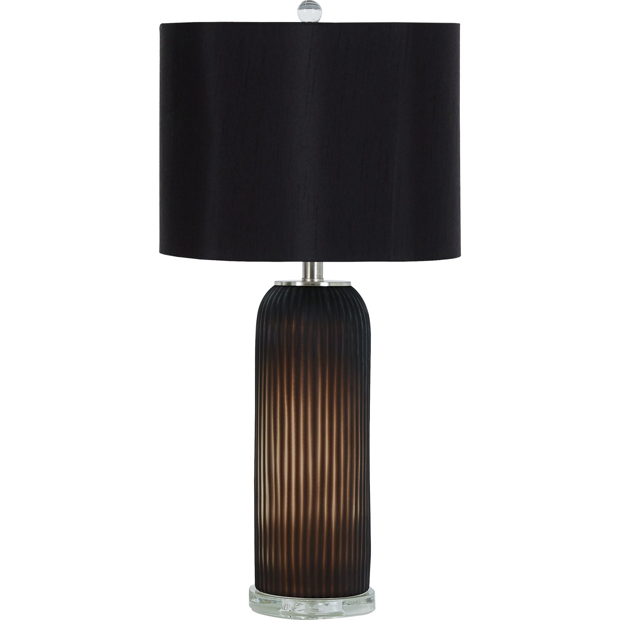 Abaness Modern Table Lamp Set of 2 - 29 Inch Height Bedside Lighting for Bedroom, Living Room & Office - Warm White LED Nightstand Lamps with Fabric Shade