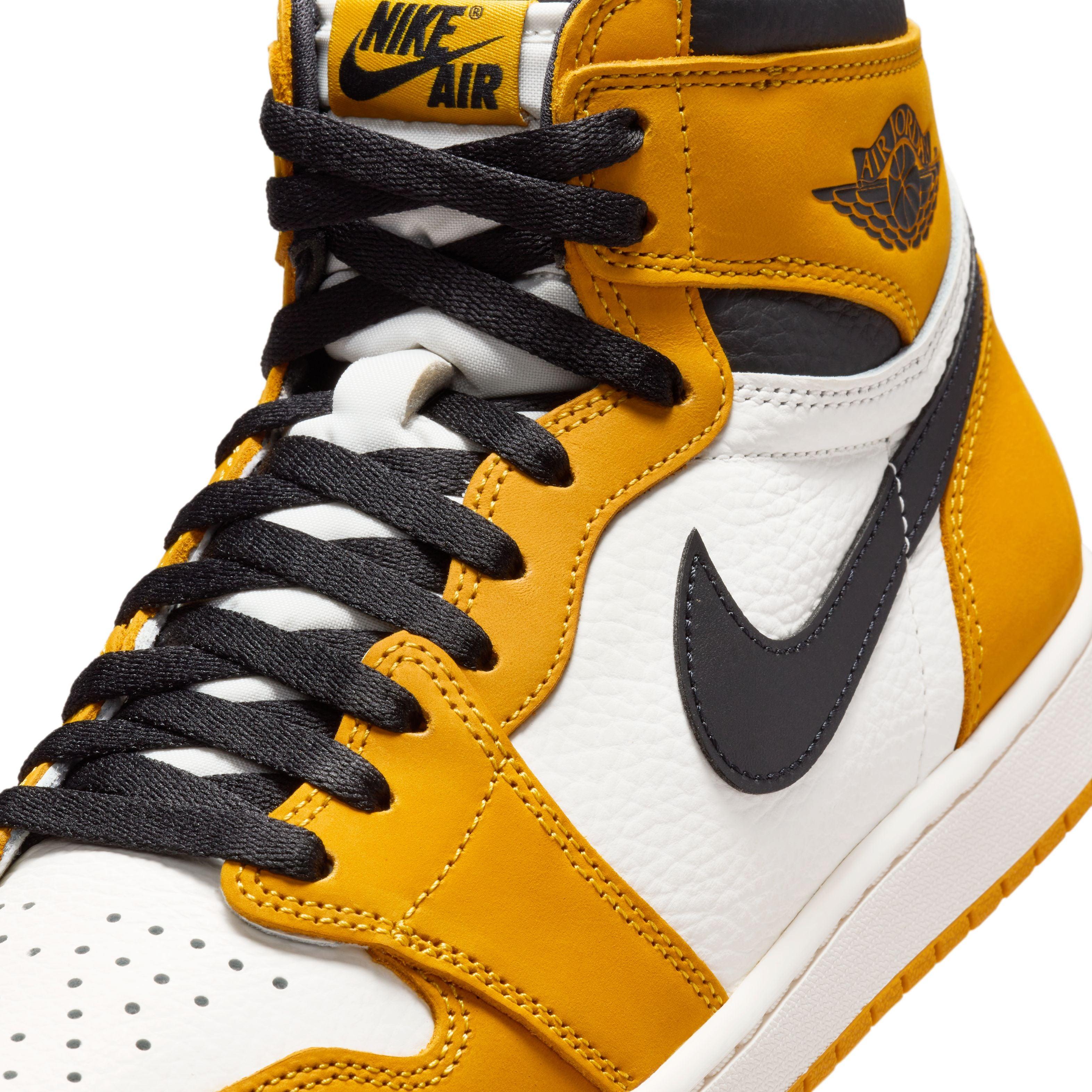 Air Jordan 1 Retro High OG 'Yellow Ochre' Basketball Shoes - Men's Classic Sneakers for Streetwear & Casual Style | Perfect for Basketball, Fashion & Everyday Wear