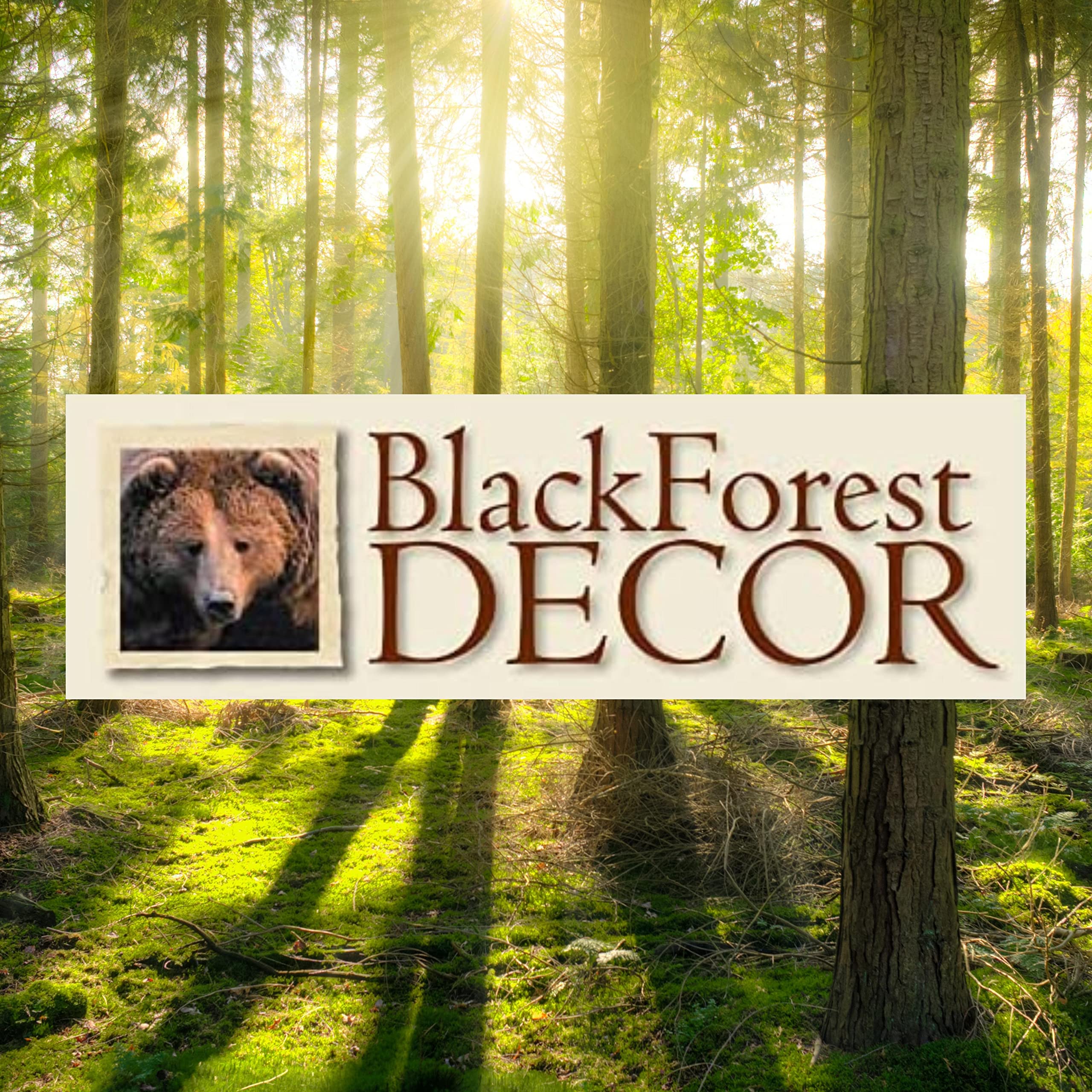 BLACK FOREST DECOR Whimsical Bear Standing Toilet Paper Holder - Unique Bathroom Decor for Rustic, Farmhouse & Cabin Style Homes - Perfect Gift for Bear Lovers