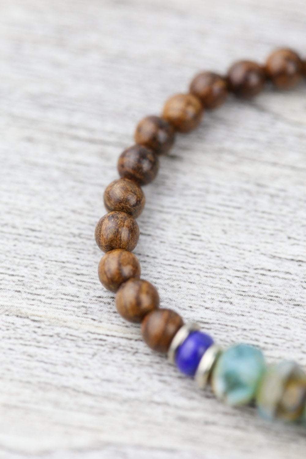 Natural Wood Healing Charm Bracelet for Women - Handmade Boho Spiritual Jewelry for Positive Energy & Protection - Perfect for Meditation, Yoga & Everyday Wear