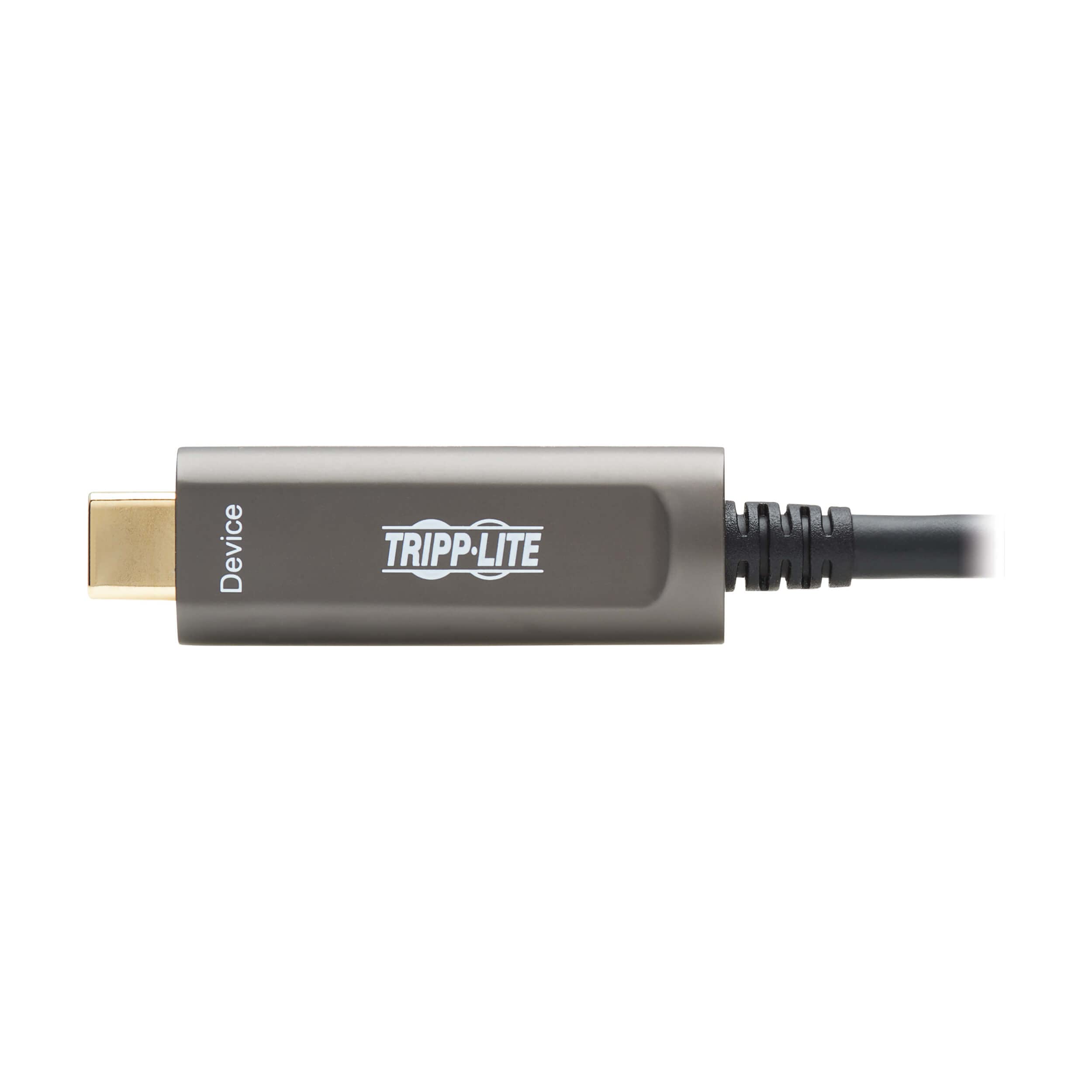 Tripp Lite USB-C Fiber Optic Cable 10Gbps High Speed Data Transfer | USB 3.2 Gen 2 Active Optical Cable | Male to Male Connector | 33ft/10m Plenum Rated for In-Wall Installation | Backward Compatible | 3-Year Warranty (U420F-10M-D321) | Perfect for Home Office, Data Centers & High-Speed Device Connectivity