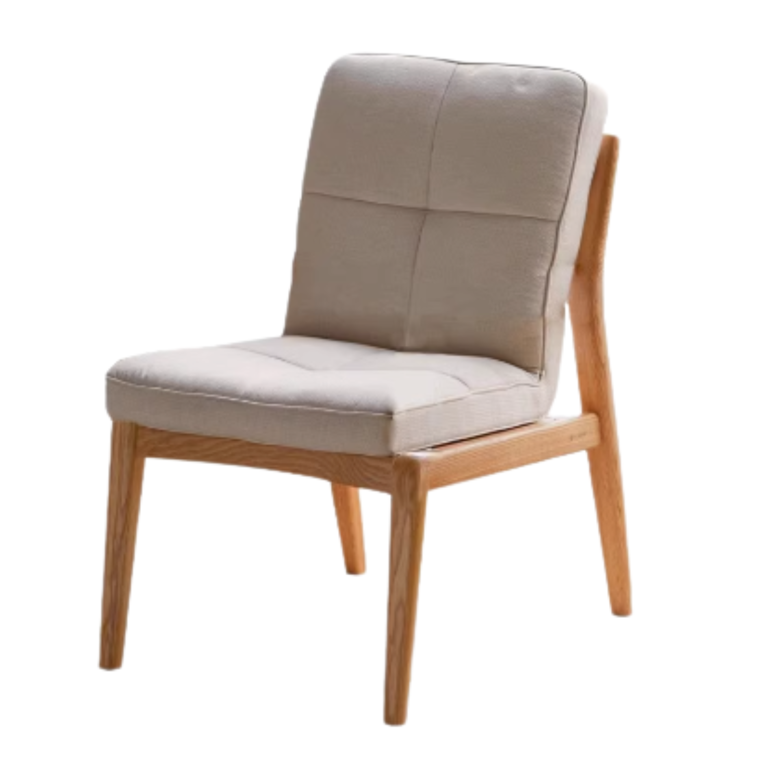 23.2x29.9x33.8 inch / 59x76x86 cm / Natural wood color / Beige armchair (pear white without armrests