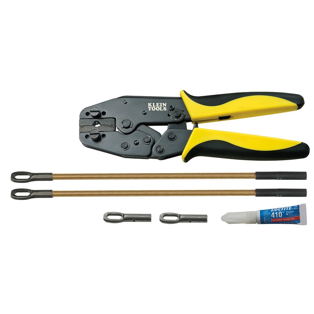 Klein Tools 56115 Fiberglass Fish Tape Repair Kit - Durable USA-Made Electrical Wire Pulling Tool for Electricians & DIY Home Wiring Projects