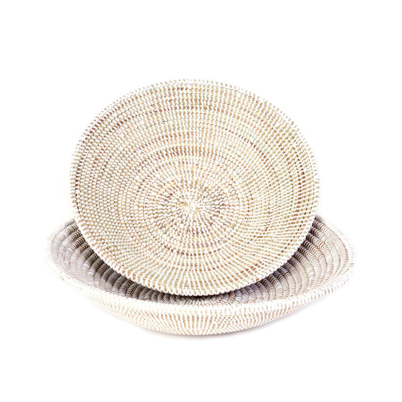 Natural Woven Nesting Grain Table Baskets - 3-Piece Set for Kitchen Storage, Bread Display & Farmhouse Decor | Perfect for Dining Table Centerpiece, Pantry Organization & Rustic Home Decor