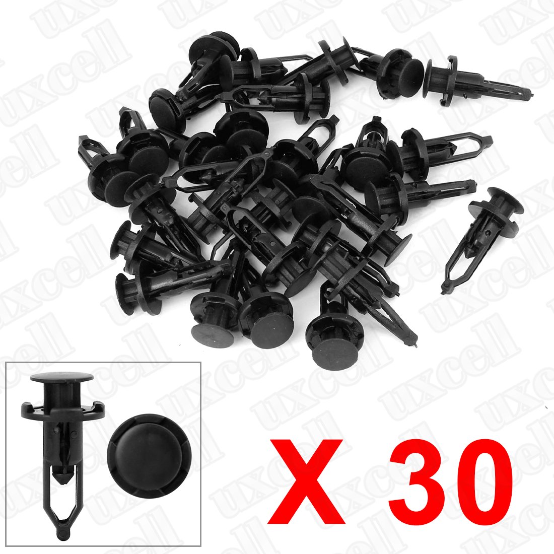 30 Pcs Push-Type Automotive Clips Rivet Retainer Fender Bumper Fasteners 52161-02020 Compatible with Toyota - Perfect for Car Body Panel Repair & DIY Auto Maintenance