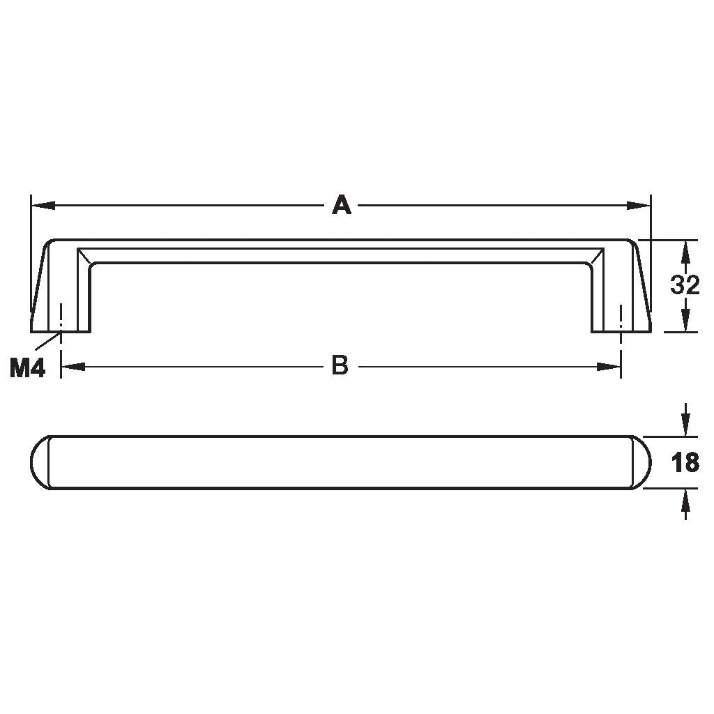 Furniture Handle H1390 - Premium Cabinet & Drawer Pulls for Home & Office - Easy Installation & Durable Design - Perfect for Kitchen, Bathroom & Wardrobe Upgrades