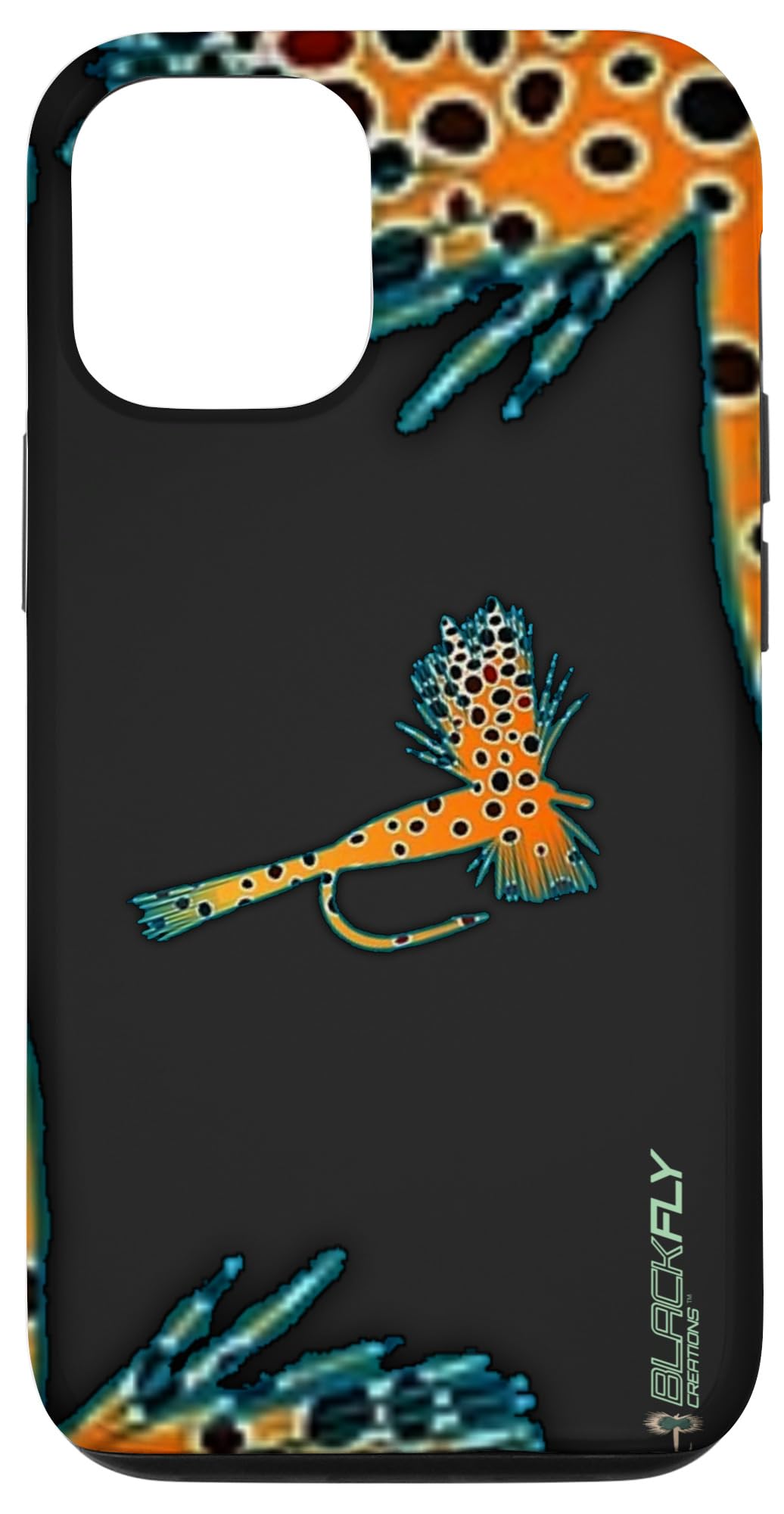 iPhone 12 & 12 Pro Fly Fishing Trout Skin Phone Case - Durable Protective Cover for Outdoor Enthusiasts | Perfect for Fishing Trips & Nature Adventures