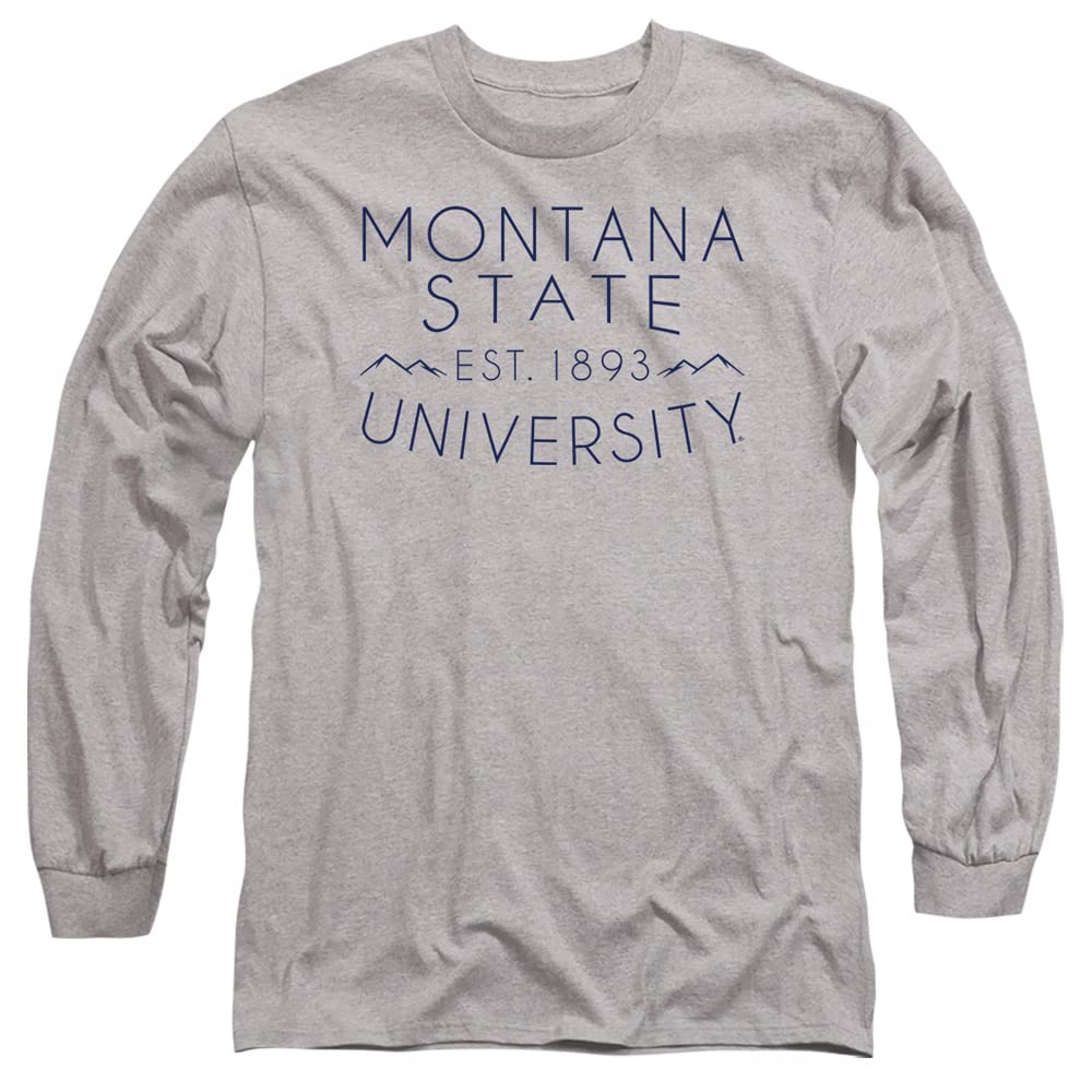 Official Montana State University Unisex Long-Sleeve T-Shirt for Men & Women - Comfortable Cotton Tee for Campus Wear, Game Day & Casual Outfits