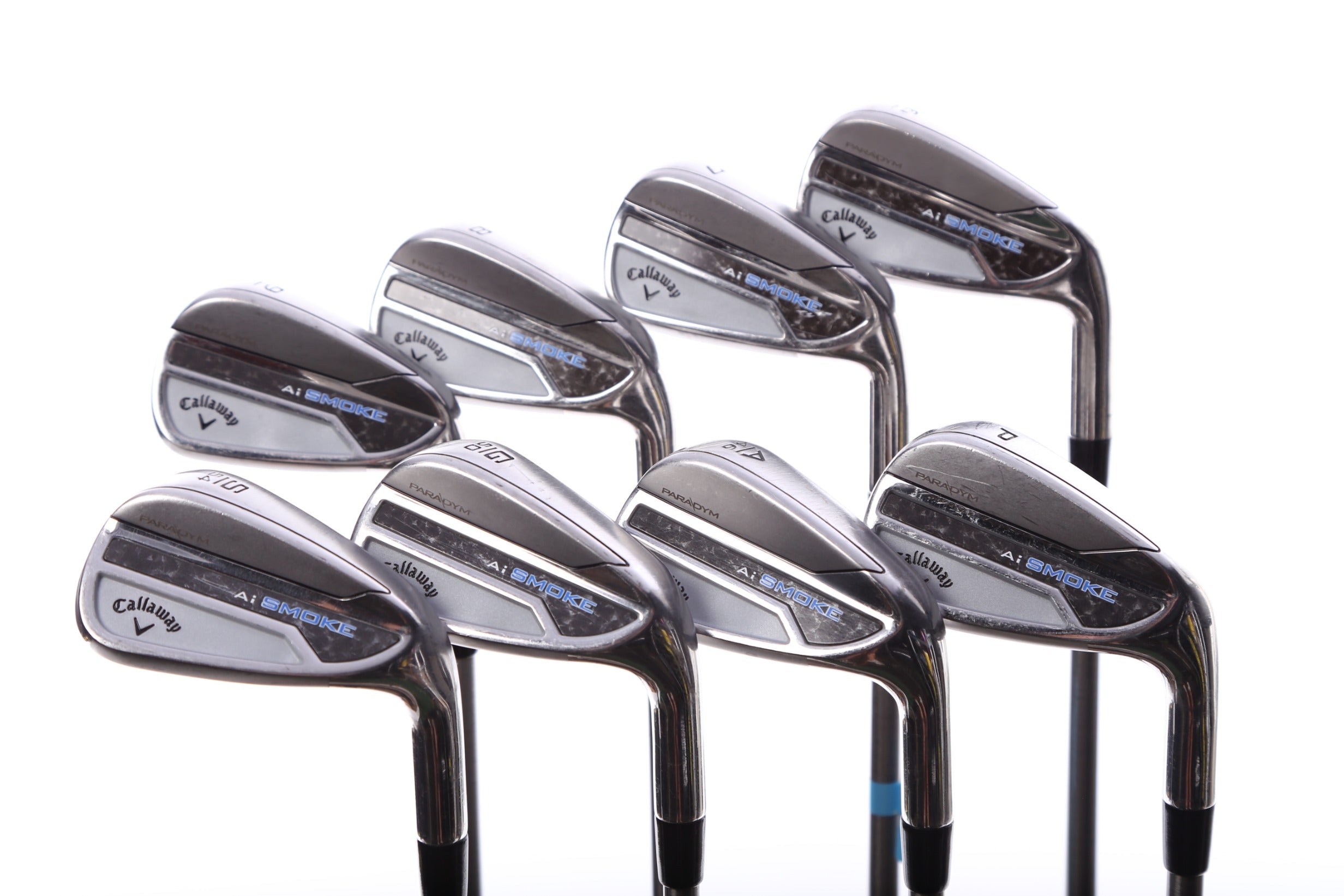 Used Callaway Paradym Ai Smoke Iron Set - Right Handed 6-PW, AW, GW, SW Stiff Flex Golf Clubs for Men | Perfect for Driving Range & Course Play