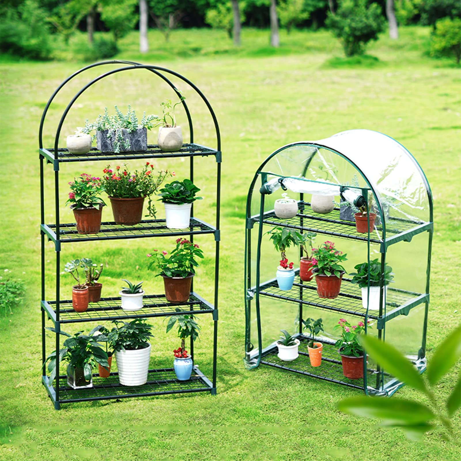 Portable Greenhouse Tent for Gardening - 3-Layer Transparent Grow House for Flowers, Plants & Backyard | Indoor & Outdoor Use