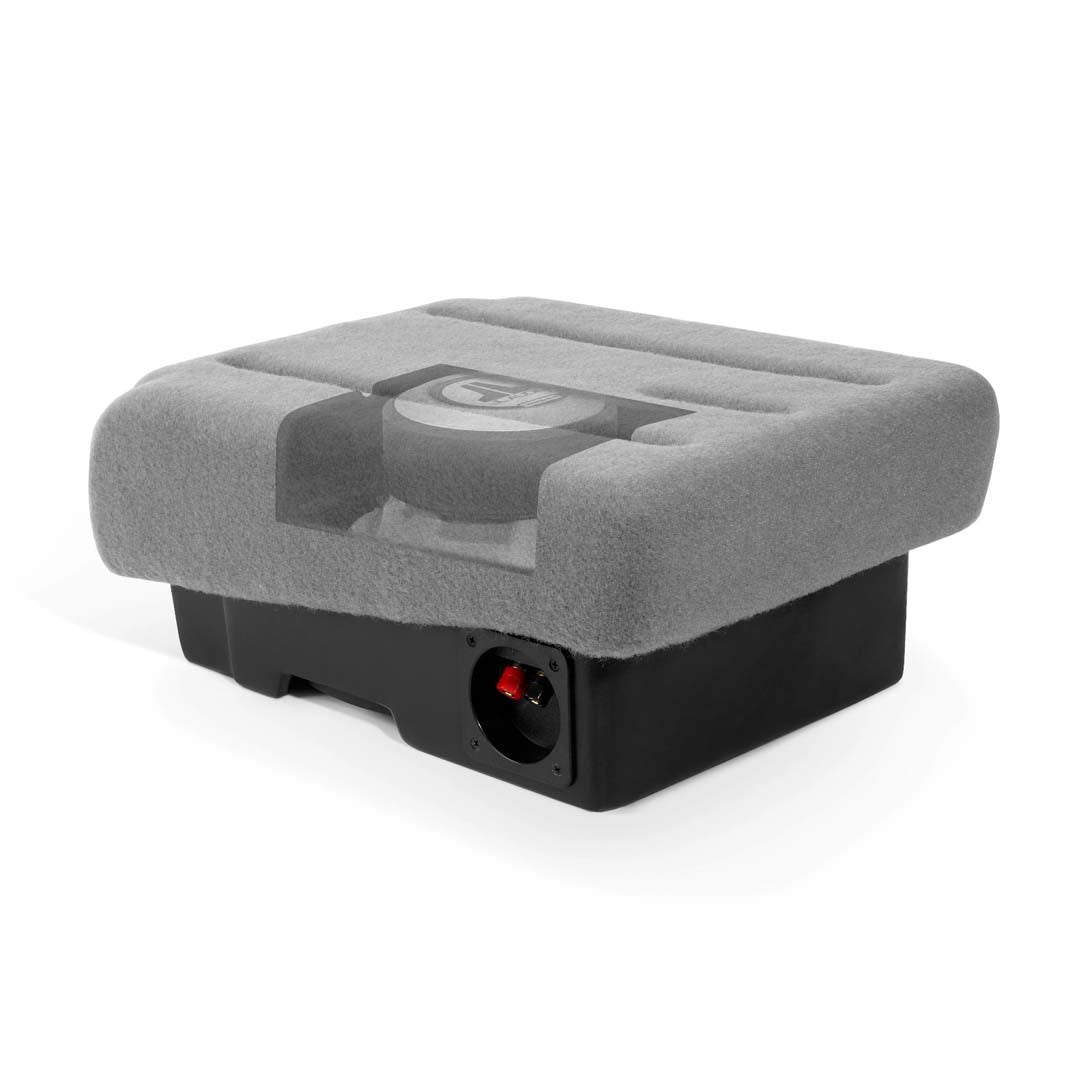 JL Audio SB GM SLVCTR2/10W3v3/BK Stealthbox Subwoofer Enclosure for 2007-2013 Chevrolet & GMC Full-Size SUVs - Compatible with 40/20/40 Split Front Bench & Locking Lower Storage - 10W3v3 500W Car Audio System - Perfect for Enhanced Bass & Premium Sound on Road Trips & Off-Road Adventures
