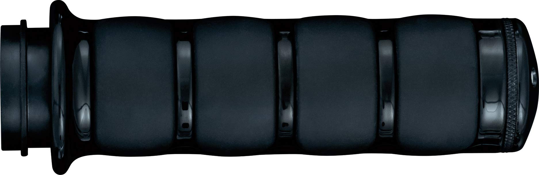**Kuryakyn 6320 Premium ISO Handlebar Grips for Dual Cable Throttle Control – Compatible with 1982-2019 Harley-Davidson Motorcycles – Gloss Black (1 Pair) – Ergonomic Comfort for Long Rides & Custom Bike Builds**