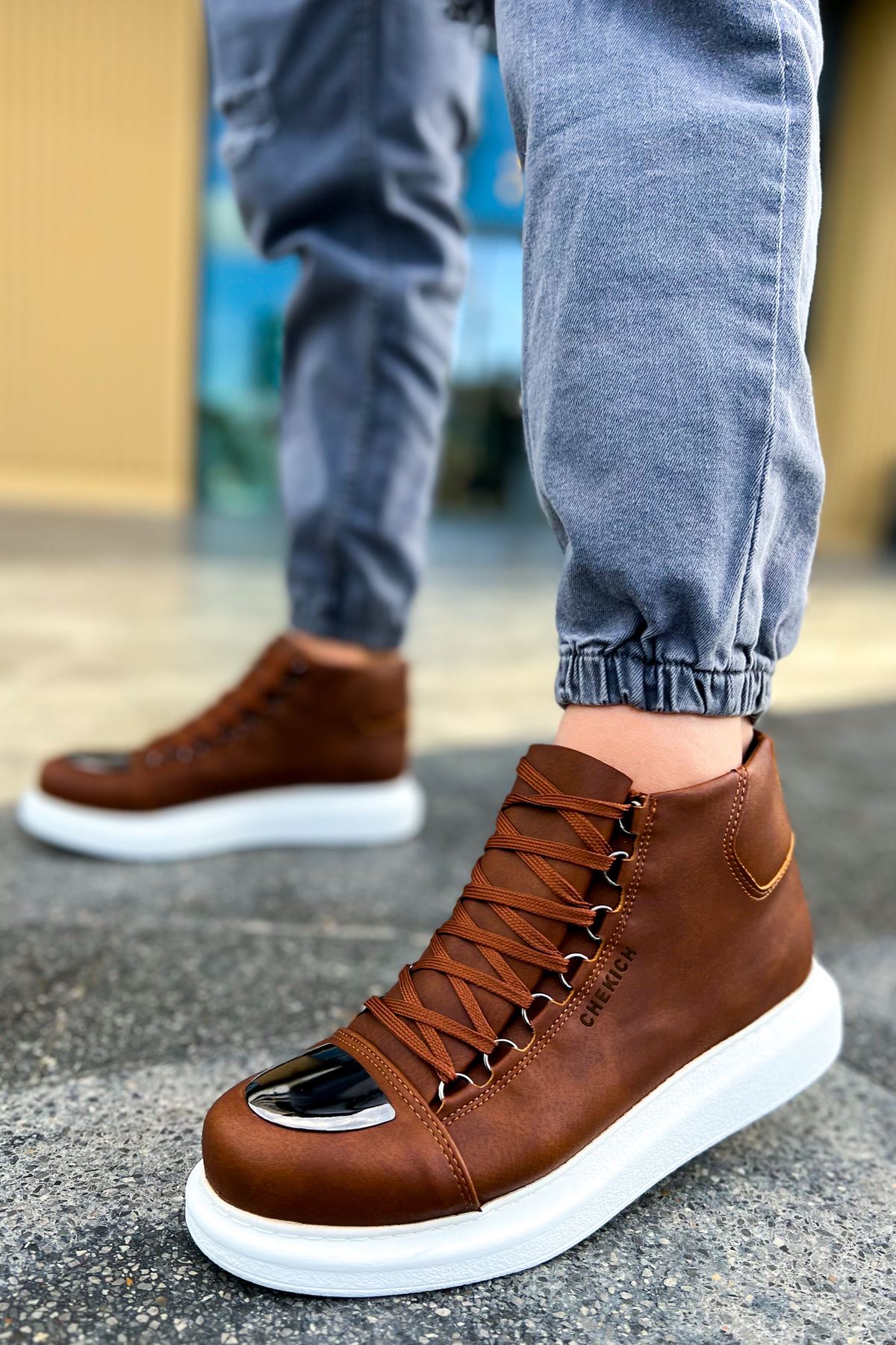 CH267 CBT Roma Men's Leather Boots - Stylish & Durable for Casual Wear, Outdoor Adventures & Urban Fashion