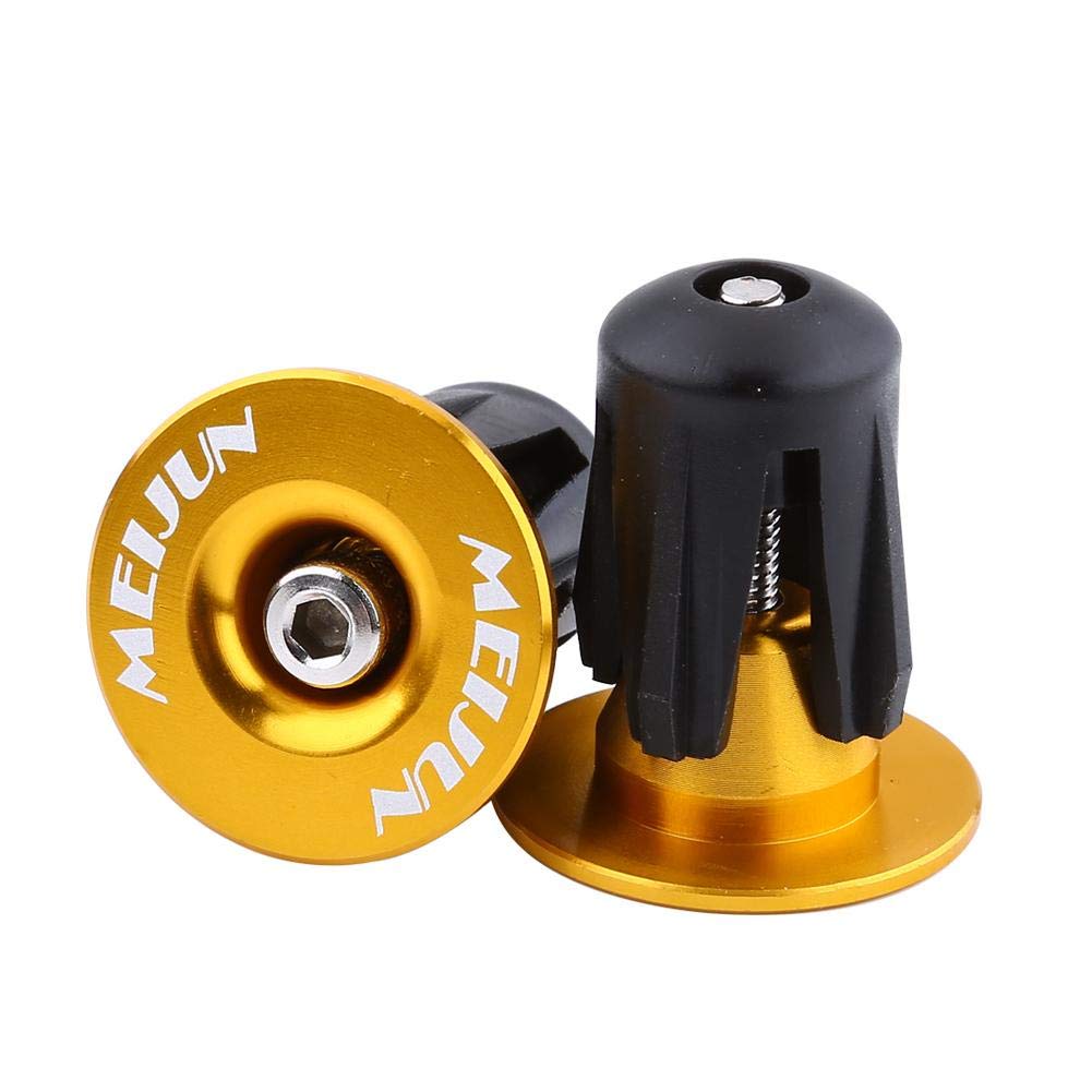 Tbest 2-Pack Colorful Aluminum Bike Handlebar End Plugs - Durable MTB/Road Bicycle Bar End Caps for Mountain & Road Bikes - Perfect for Cycling Safety and Customization