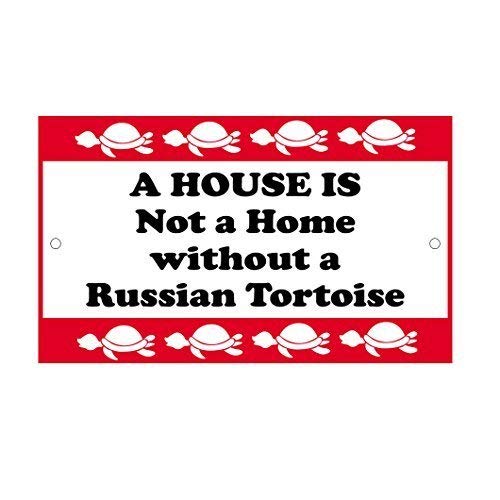 Funny Russian Tortoise Metal Sign - 8x12 Inch Retro Wall Decor for Home, Office, Bar & Man Cave - Perfect Gift for Reptile Lovers & Pet Owners