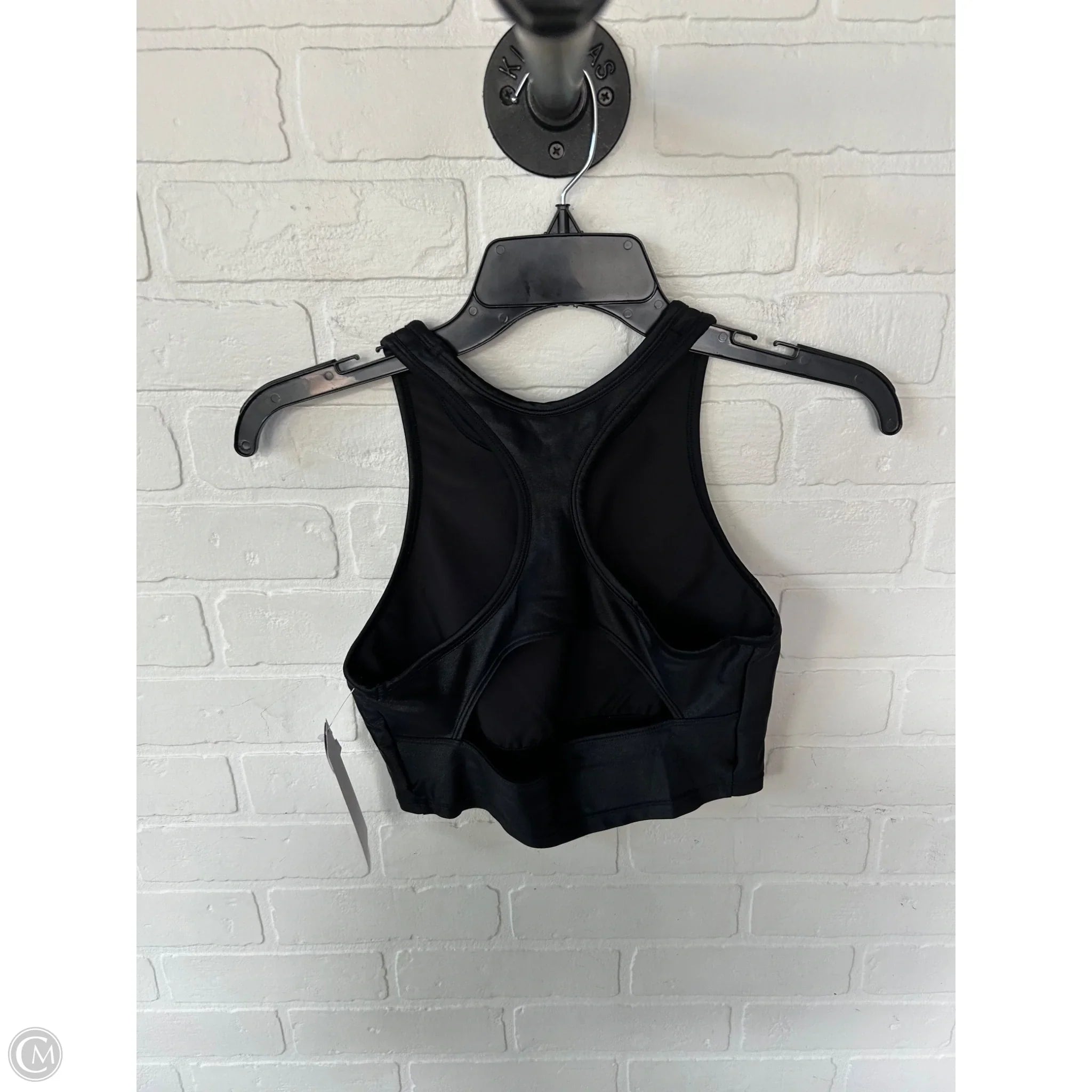 Kensie Women's Black Athletic Sports Bra - Size Small - High Support Workout Top for Running, Yoga & Gym