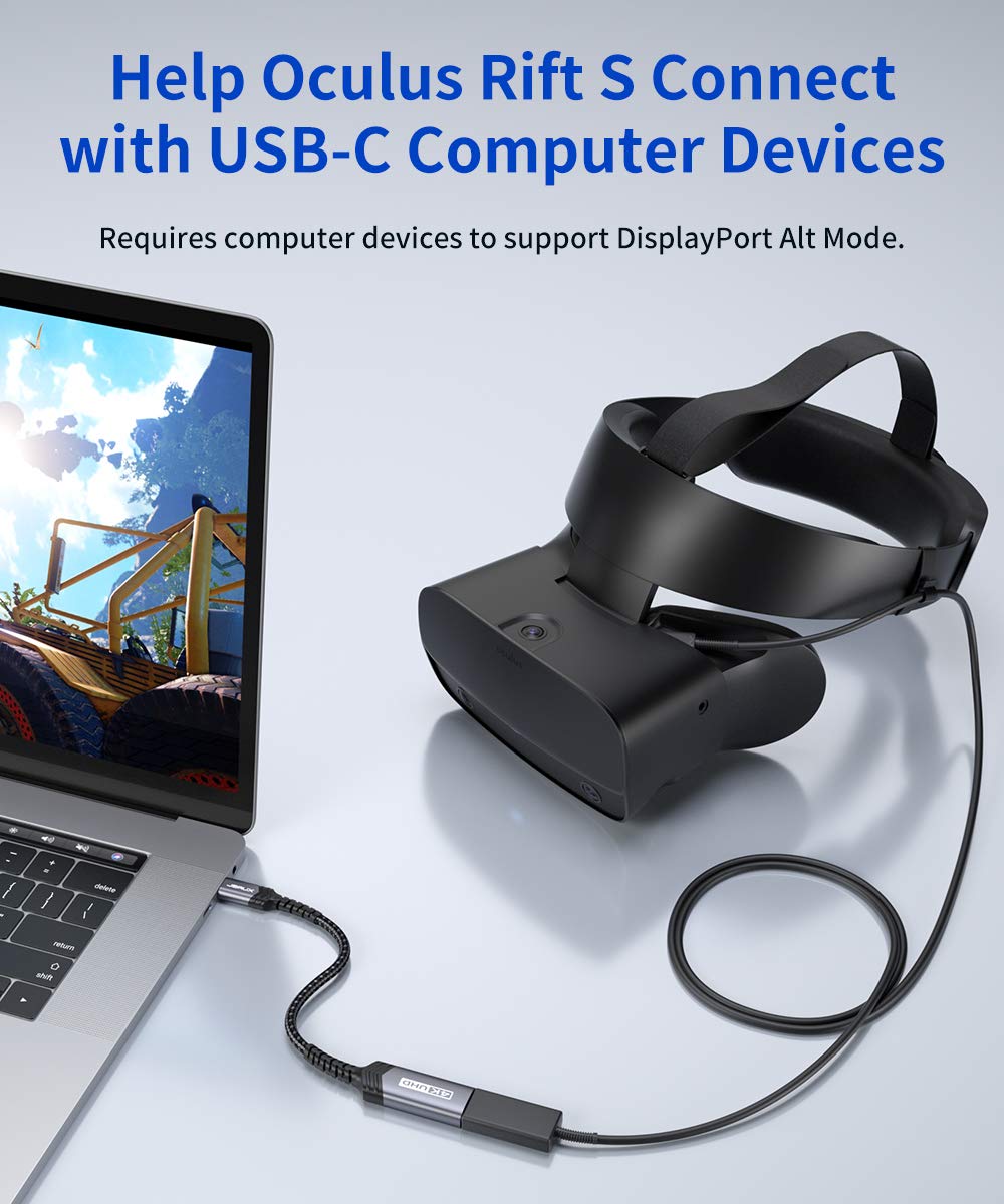 JSAUX USB C to DisplayPort Adapter 4K@60Hz, Thunderbolt 3 to DP Cable for MacBook Pro/Air, iPhone 15, Dell XPS, Surface, Samsung Galaxy - Grey | Perfect for Home Office, Gaming & 4K Video Streaming