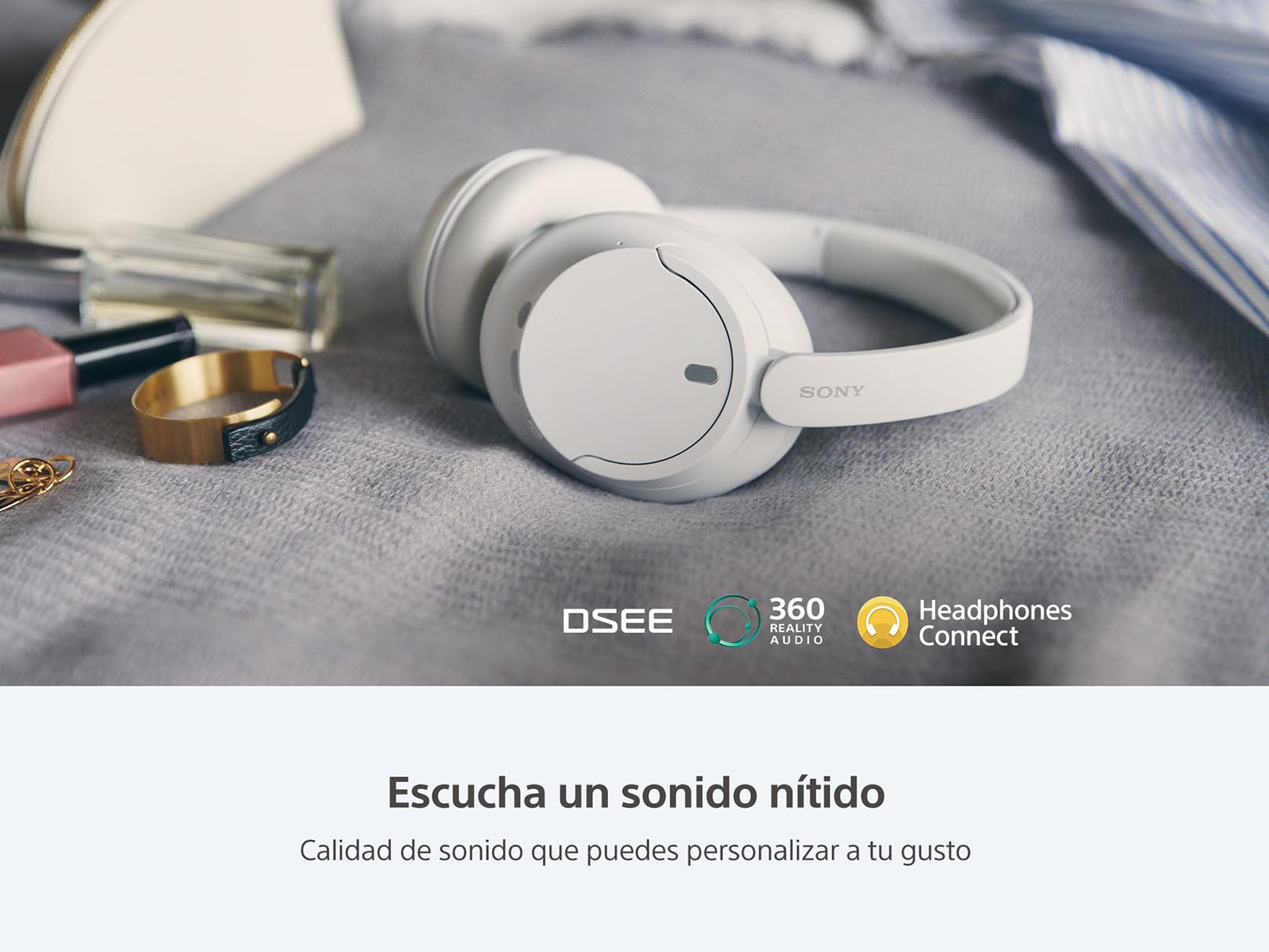 Sony WH-CH720 Wireless Noise Canceling Bluetooth Headphones with Built-in Mic, 35H Battery & Fast Charging - White | Perfect for Travel, Workouts & Home Office Use