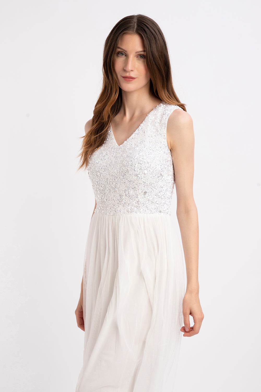 Picasso V Embellished Wedding Dress - Elegant Lace Bridal Gown for Bride, Church & Beach Weddings