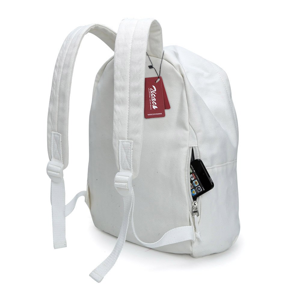 Zicac DIY Canvas Backpack - Unisex Drawstring Daypack & Satchel for School, Travel & Outdoor Adventures