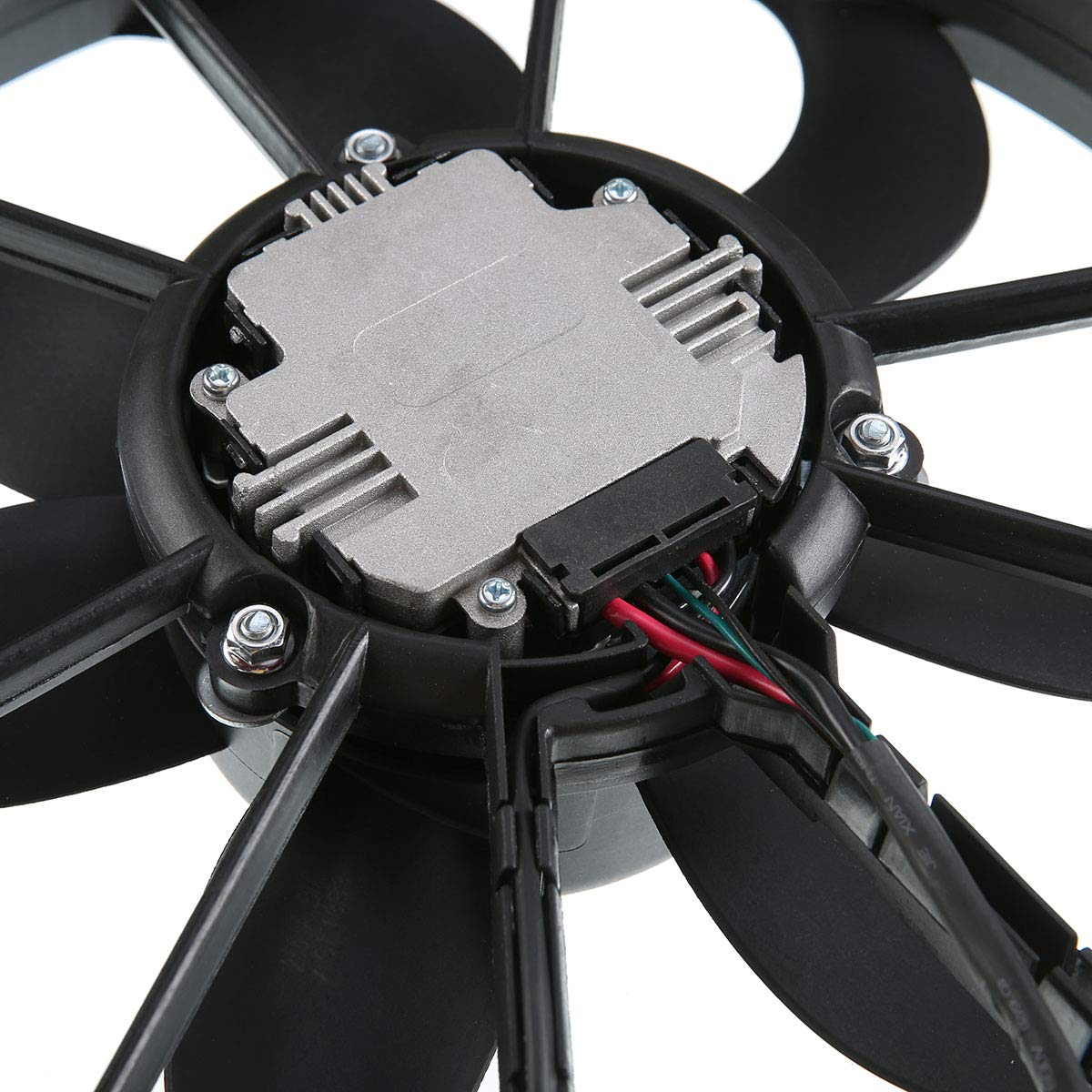 High-Performance Engine Radiator Cooling Fan Assembly for Audi A3 2009-2013, A3 Quattro, TT Quattro & VW Bora, CC, Eos, Golf 2010-2013, GTI, Jetta 2005-2009 - Perfect for Summer Driving & Overheating Protection