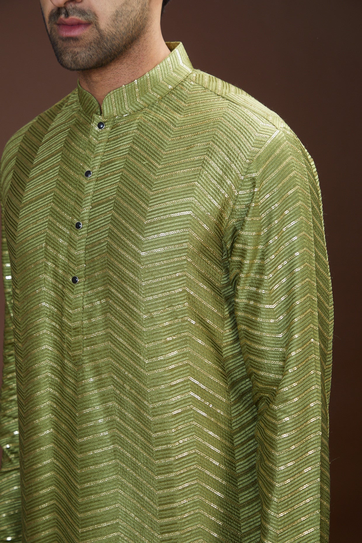 Mehndi Green Embroidered Kurta for Women - Traditional Indian Tunic Top for Festivals & Weddings - Perfect for Diwali, Eid & Cultural Events