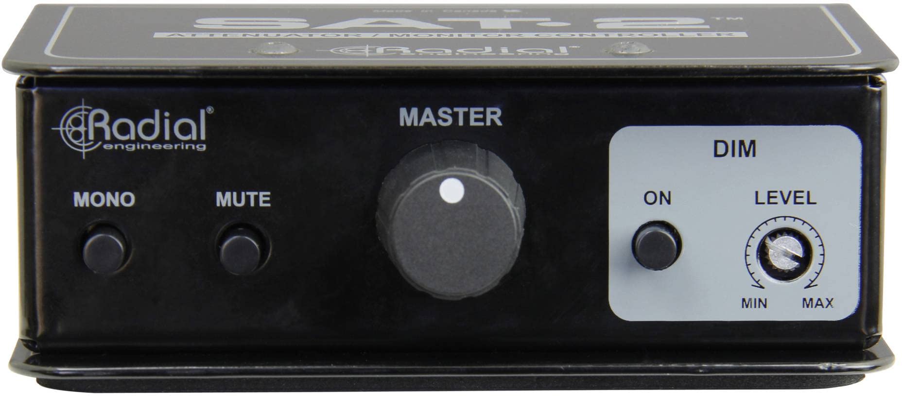 Radial SAT-2 Stereo Audio Attenuator Monitor Controller - Professional Studio Volume Control for Music Production & Home Recording