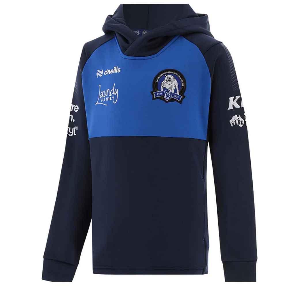 Canterbury Bulldogs 2025 Tech Fleece Hoodie for Youth - Lightweight & Warm Pullover for Boys & Girls - Perfect for Football Games, School & Outdoor Activities