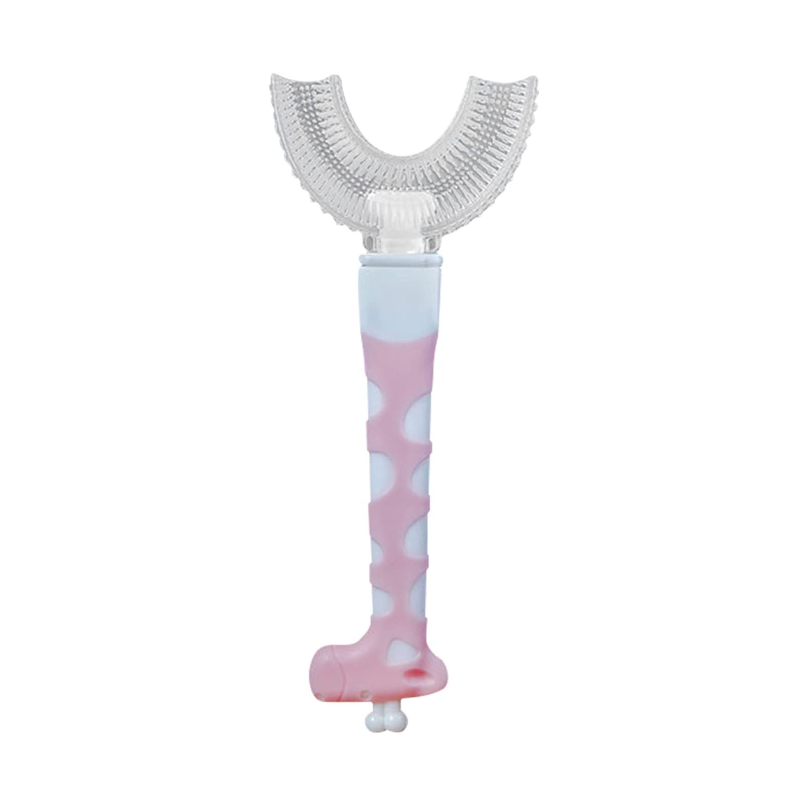 YEZIJIN U-Shaped Kids Toothbrush - 360° Teeth Cleaning with Soft Silicone Bristles, Food-Grade Manual Toothbrush for Children - Perfect for Daily Oral Care & Travel