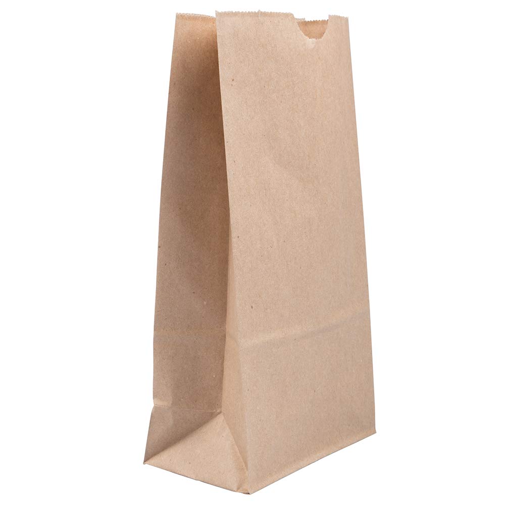 Eco-Friendly 100% Recycled Brown Kraft Paper Snack & Lunch Bags - Medium Size 5
