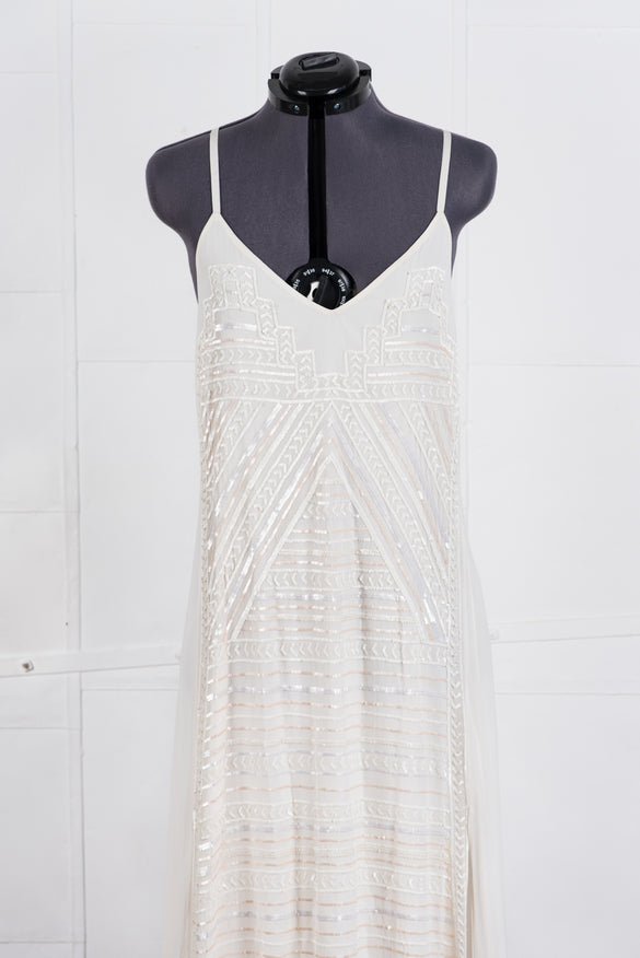 Mara Hoffman Selene Wedding Gown - Elegant Lace Bridal Gown for Beach, Garden & Destination Weddings
