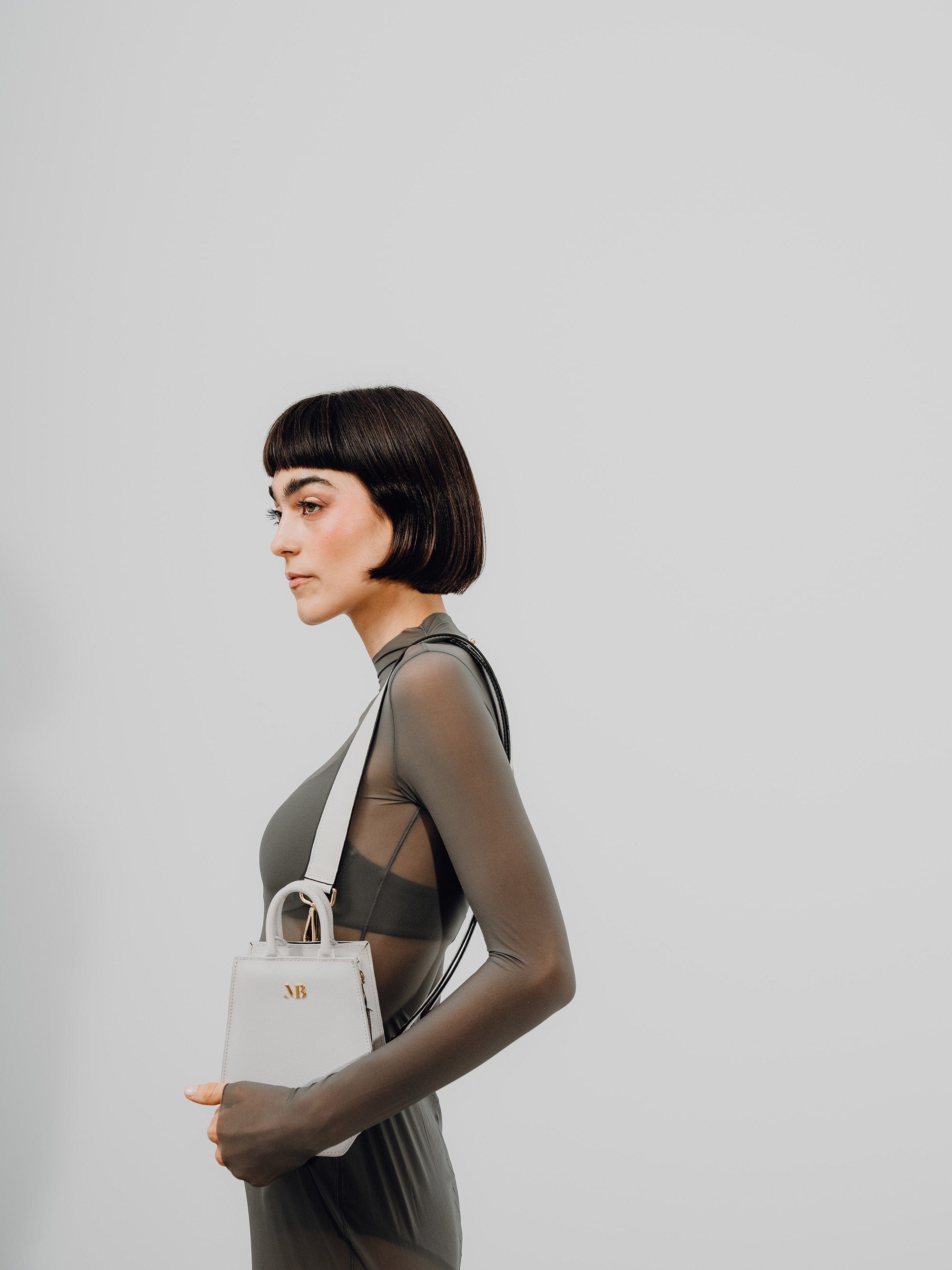 Mini Elay MIRUM® Vegan Leather Crossbody Bag for Women | White | Perfect for Everyday Use, Travel & Casual Outings