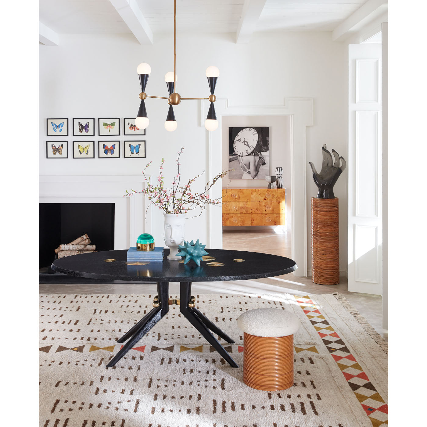 Elegant Riviera Pedestal Dining Table - Modern Round Kitchen Table for Small Spaces - Perfect for Breakfast Nook, Apartment, or Outdoor Patio