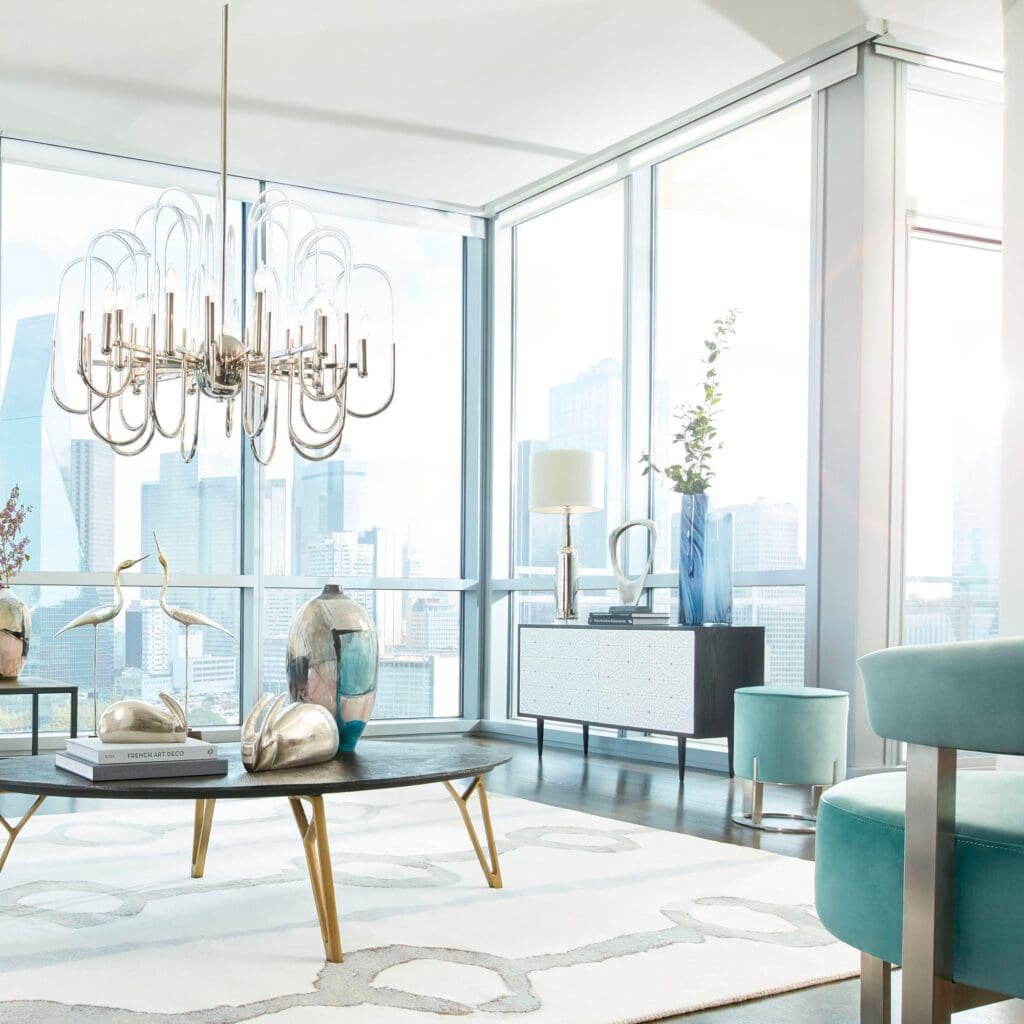 Cyan Design 09711 Quartette Coffee Table - Bronze & Brass Finish - Modern Living Room Centerpiece for Home Decor