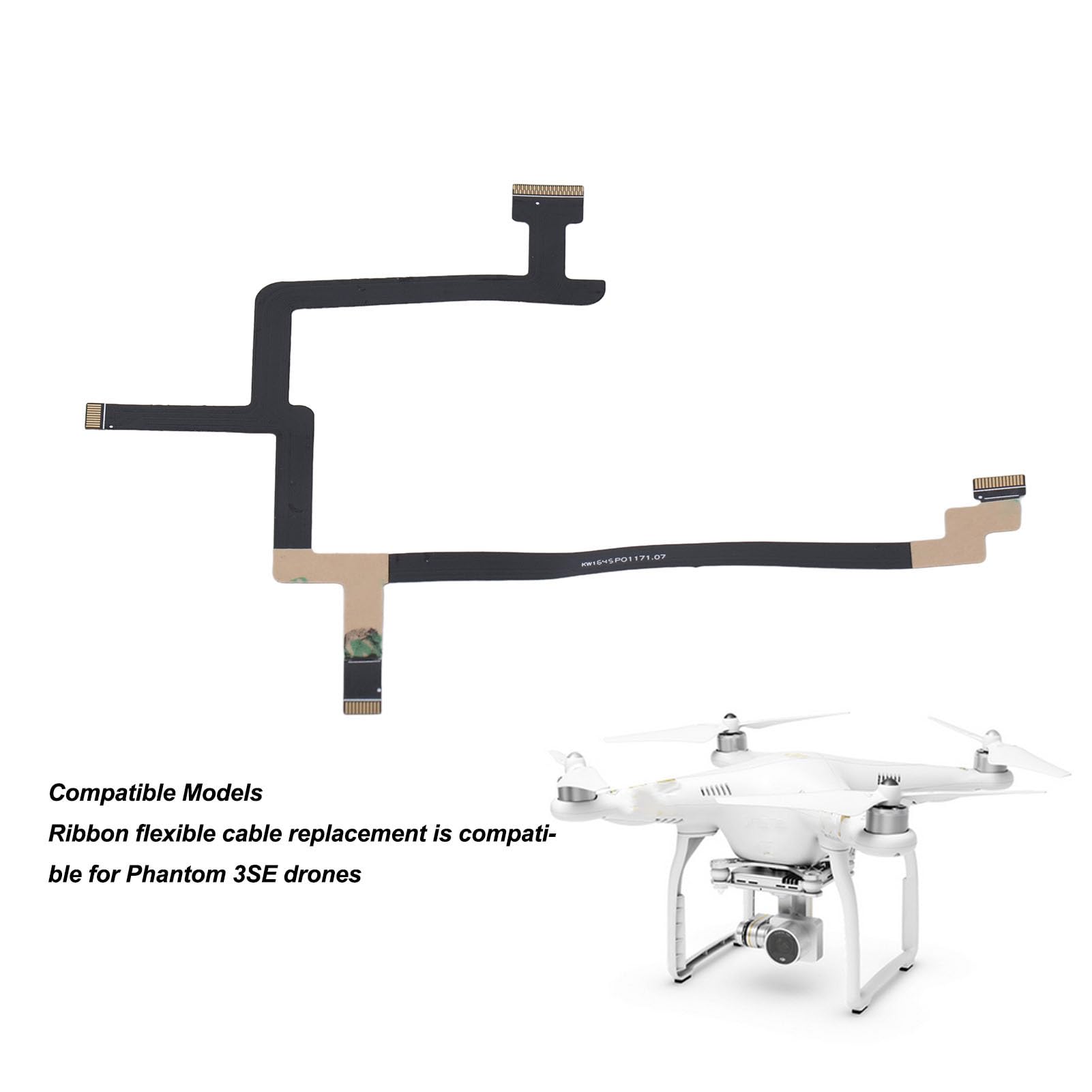 Flexible FPC Flat Cable Replacement for DJI Phantom 3/SE Drones - Durable Repair Part for Drone Maintenance - Perfect for DIY Fixes & Professional Drone Repairs