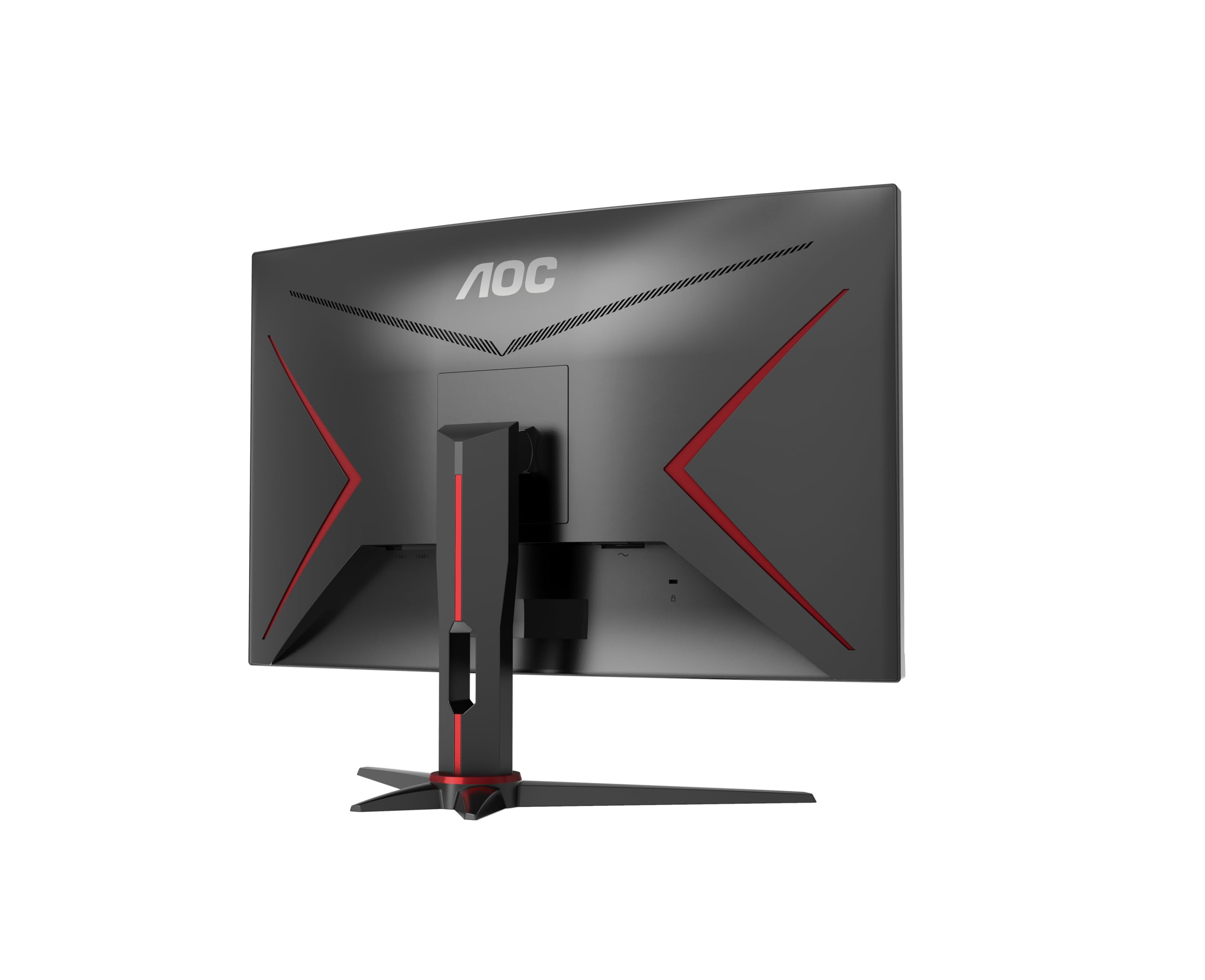 AOC 27 Inch QHD Curved Gaming Monitor - 165Hz Refresh Rate, 1ms Response Time, AMD FreeSync Premium, 2560x1440 Resolution, HDMI & DisplayPort - Ideal for Esports, FPS & Racing Games (Black-Red)
