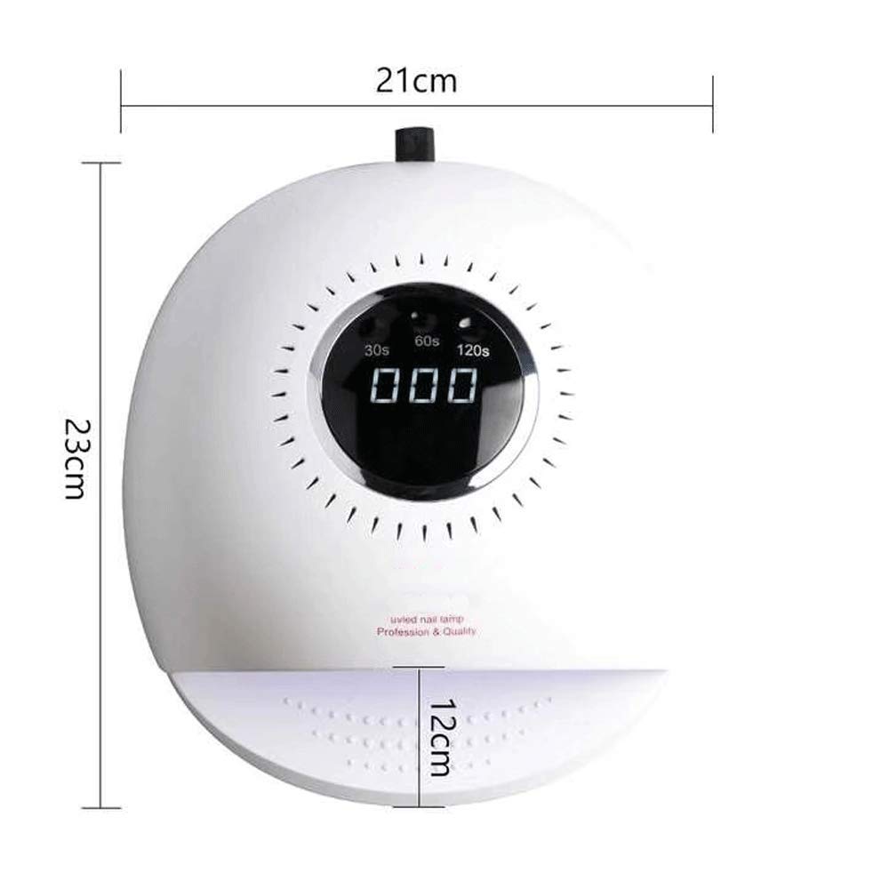 84W UV LED Nail Lamp with Auto-Sensing & 3 Timer Settings - Professional Gel Polish Dryer for Fingernails & Toenails - LCD Display for Home & Salon Manicure/Pedicure