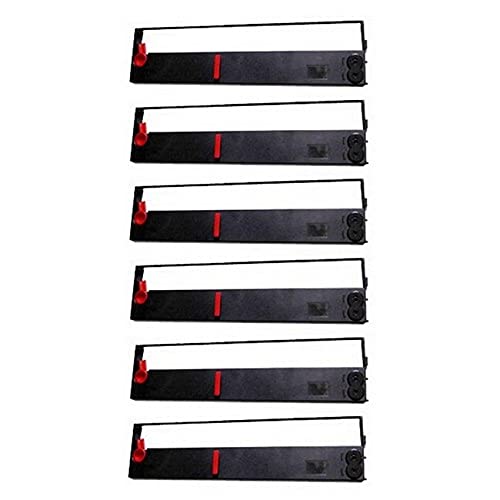 Compatible Black Printer Ribbon Cartridge for TallyGenicom MT-230/250/330/350/400/490/T2055/T2060/T2170/T2280/T5060 - 6 Pack (GCM060099B) - Ideal for Office Printing, Shipping Labels, and Receipts